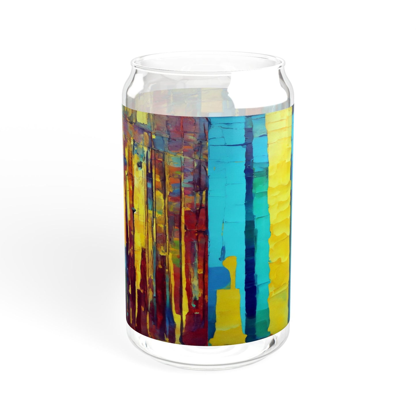 Striped Alpha Sipper Glass, 16oz