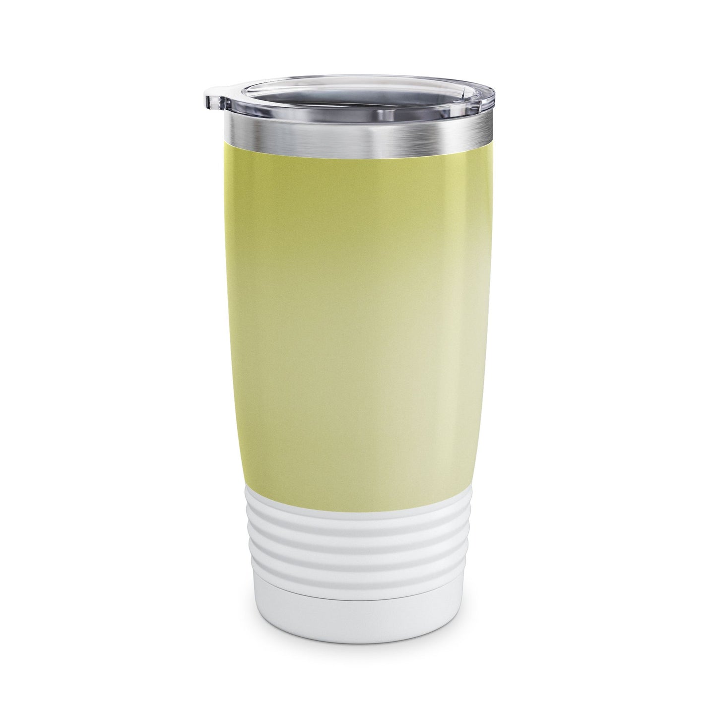Lemon Fade Ringneck Tumbler, 20oz in white, steel and black