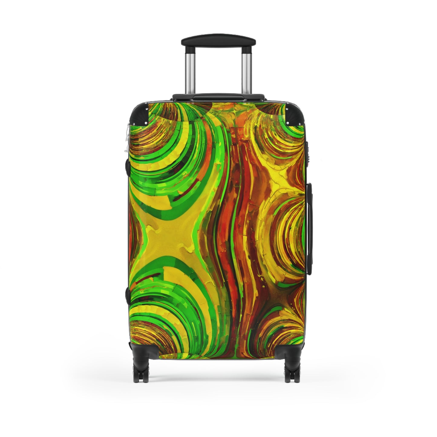 Uzi Spiral Beta Medium Suitcase with built in lock, 4 double-wheels, telescopic handle, and ABS back hard-shell