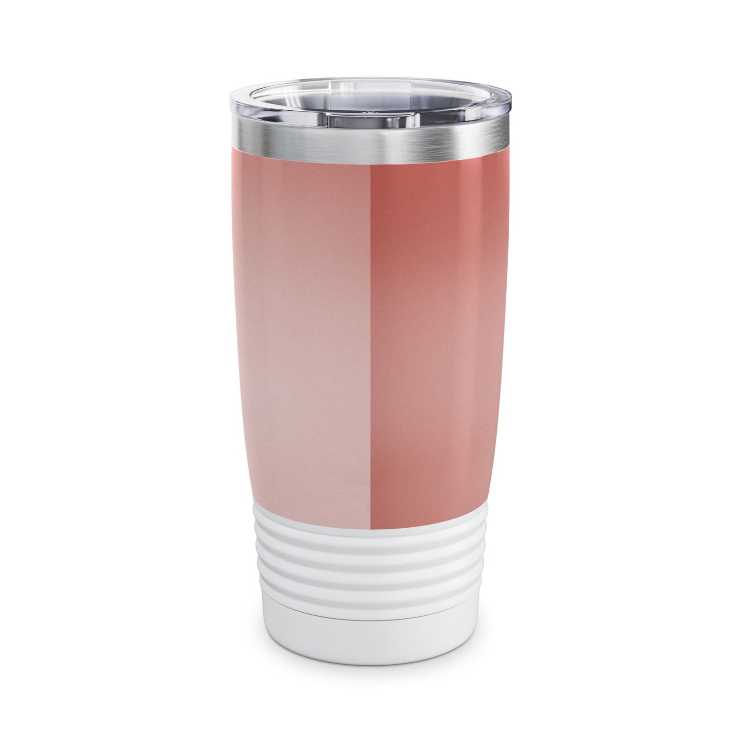 Rose Red Fade Ringneck Tumbler, 20oz in white, steel and black