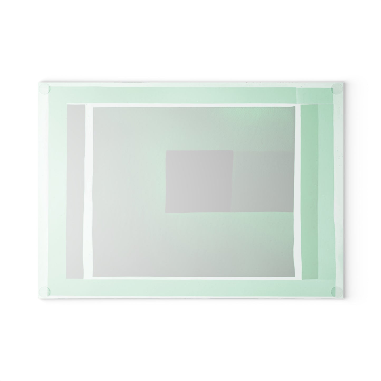 Mint Shadow 8" x 11" Glass Cutting Board