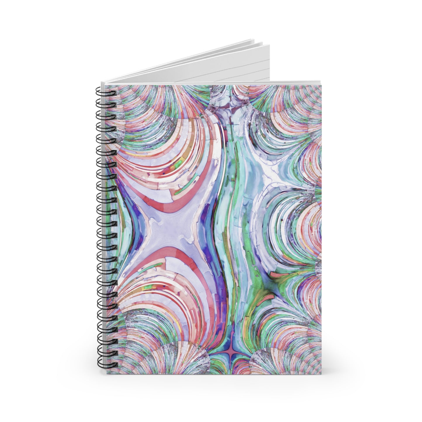 Uzi Spiral Pastels Spiral Notebook - Ruled Line, 6" x 8", 118 pages