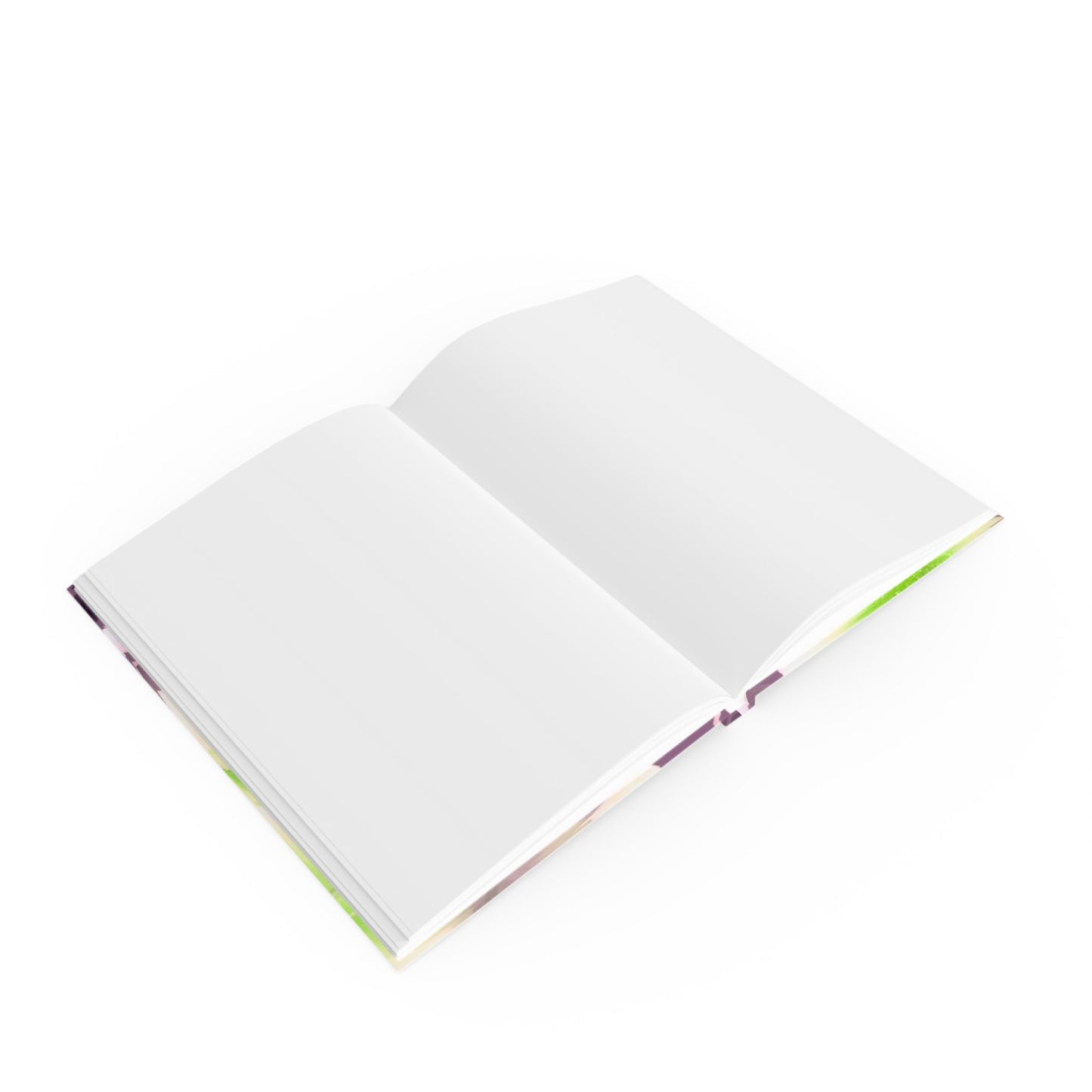 Lime Lavender Floral Bunch Hard Backed Journal with 128 blank pages, 5.2" x 7.4"