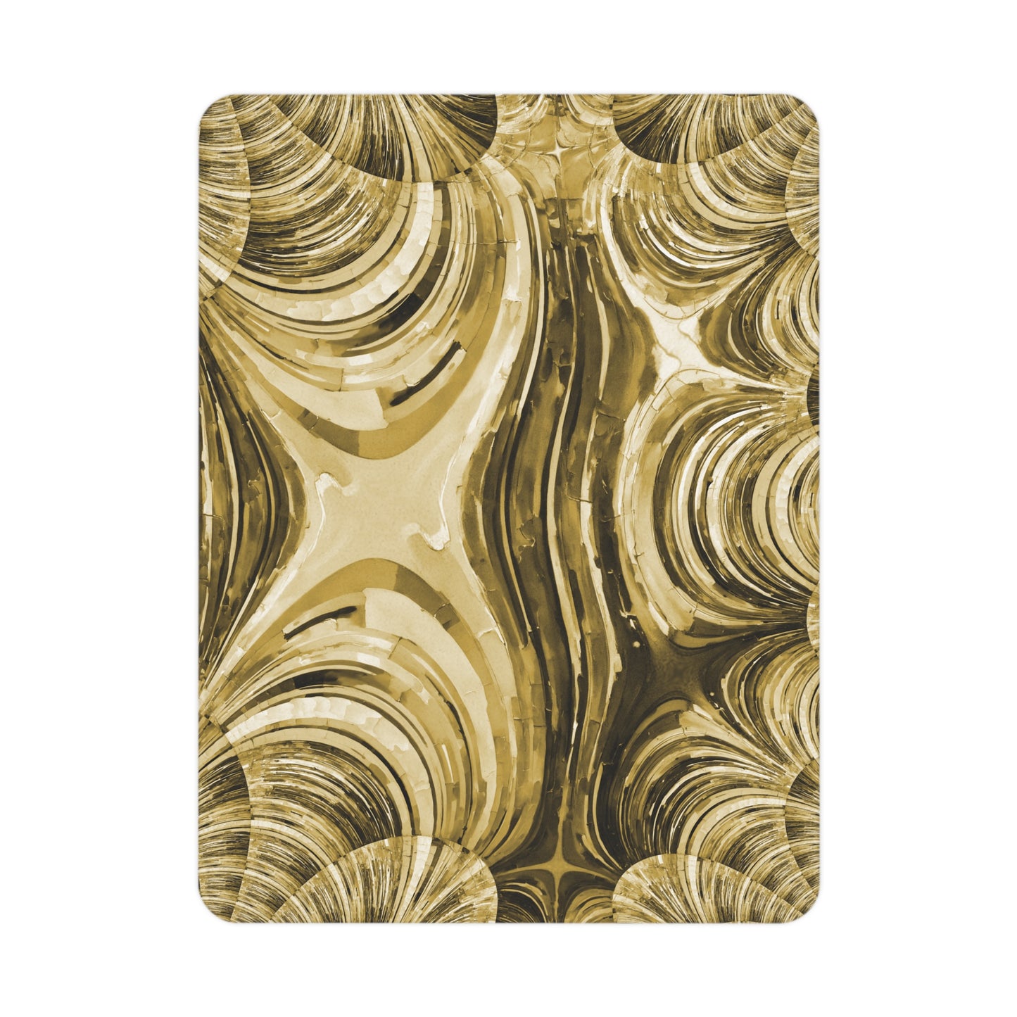 Uzi Spiral Light Brown Toddler Blanket, 30" x 40"