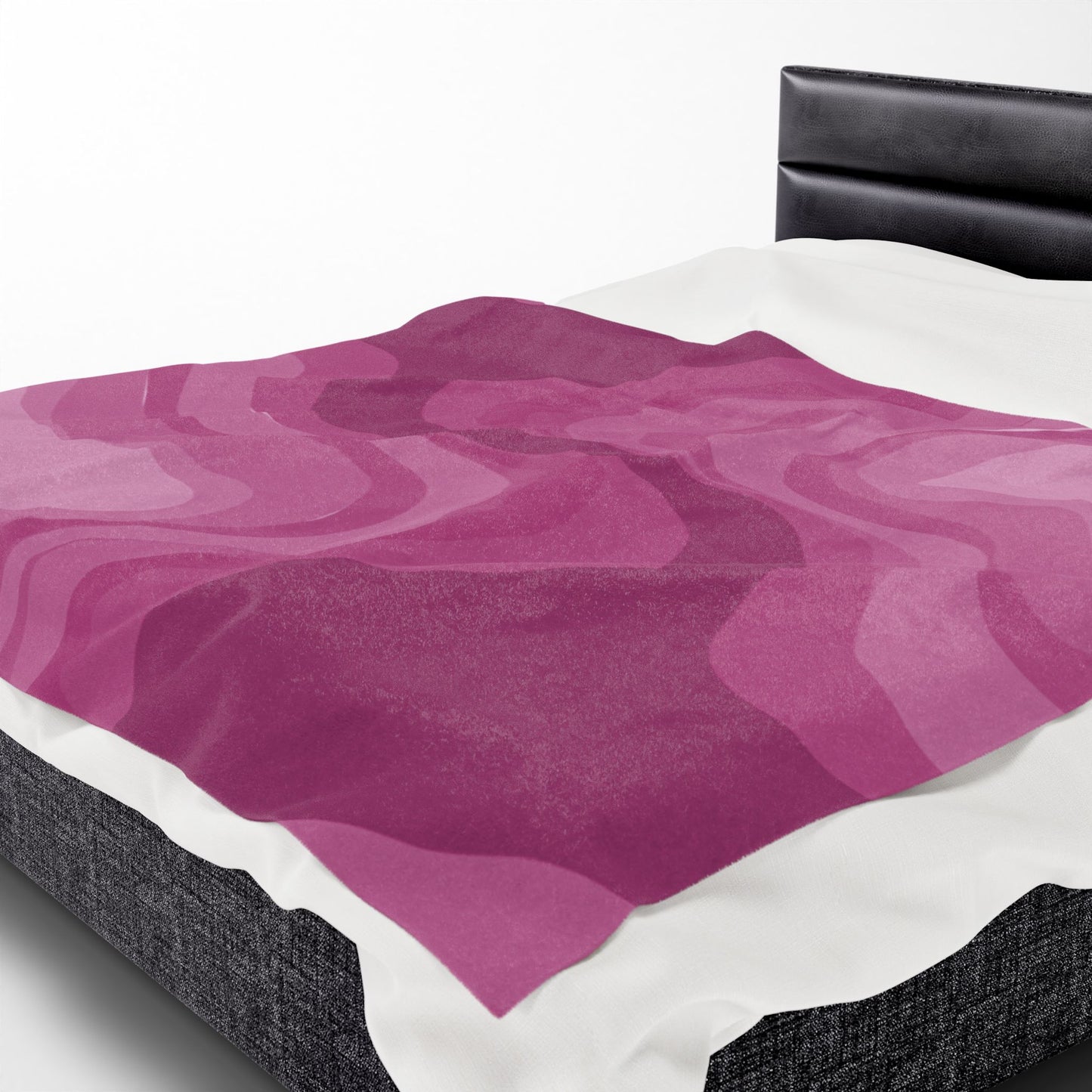 Pinky Mauve Wavey Velveteen Plush Blanket, 60" x 80"
