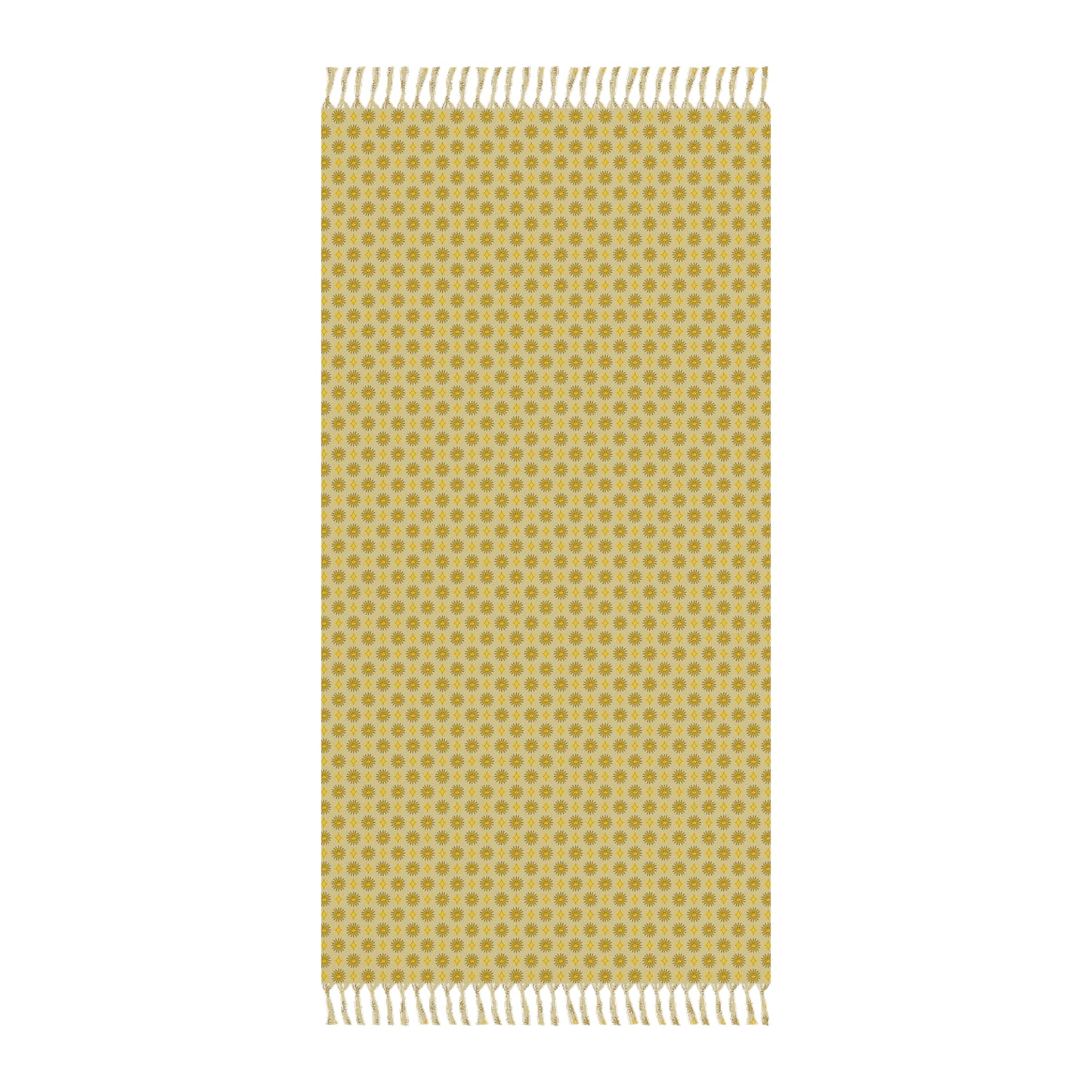 Lemongrass Star-crossed Bodies Boho Beach Cloth, 38" × 81"
