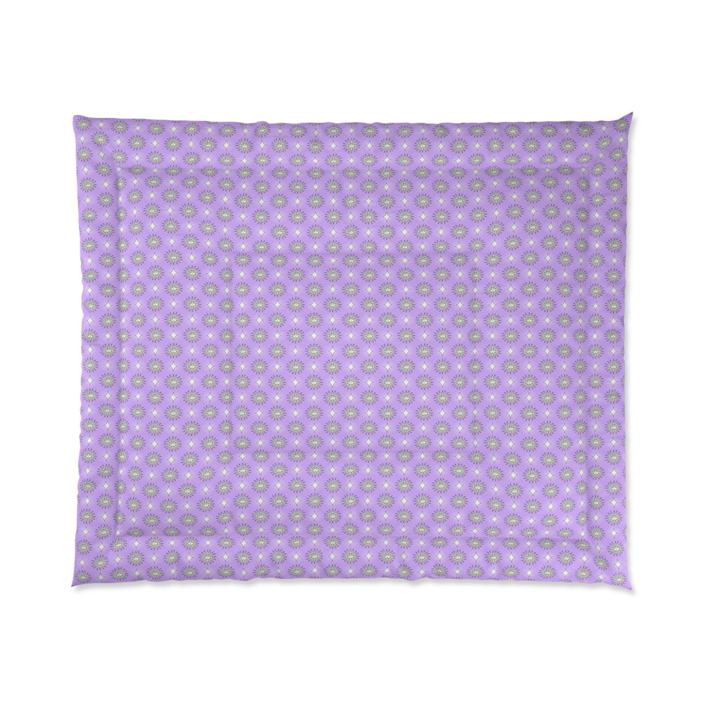 Lavender Star-crossed Bodies Comforter, 104" × 88"
