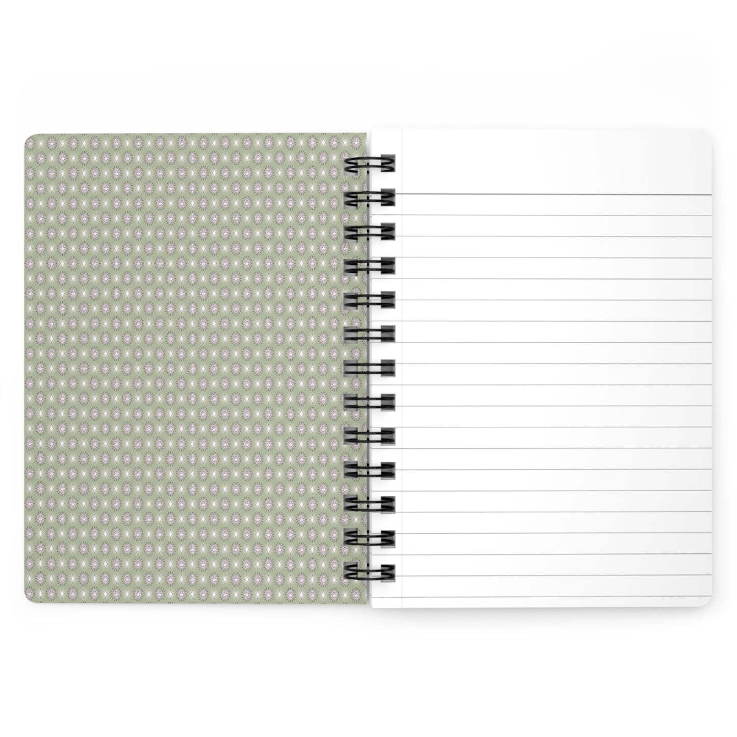 Olive Star-crossed Bodies Spiral Bound Journal, 5" x 7" 150 pages