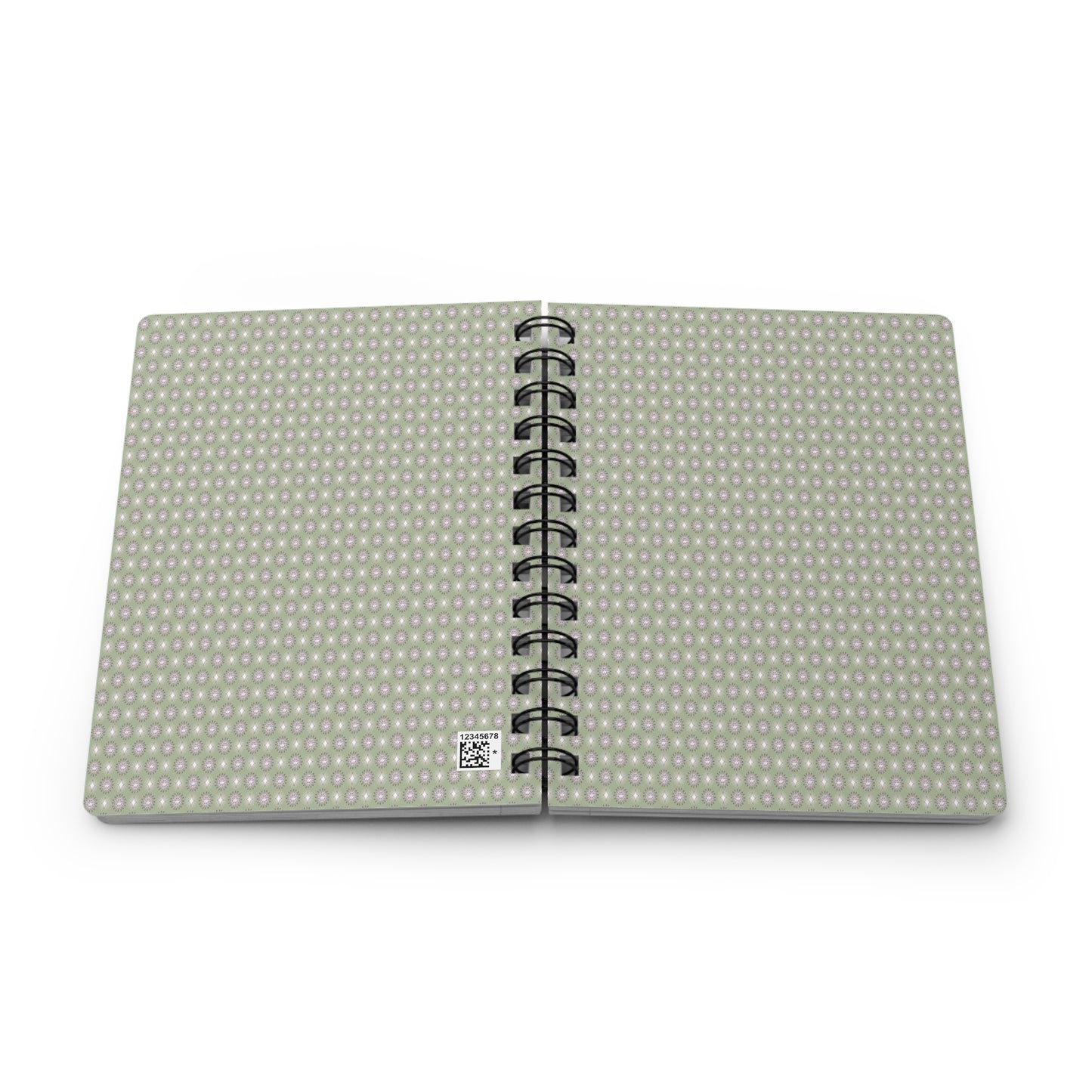 Olive Star-crossed Bodies Spiral Bound Journal, 5" x 7" 150 pages