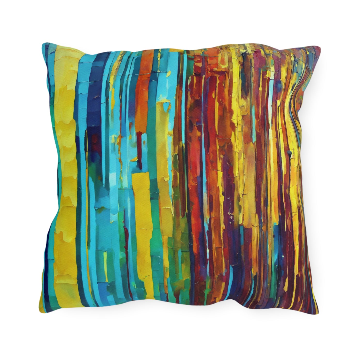 Striped Alpha 18" x 18" Outdoor Pillow