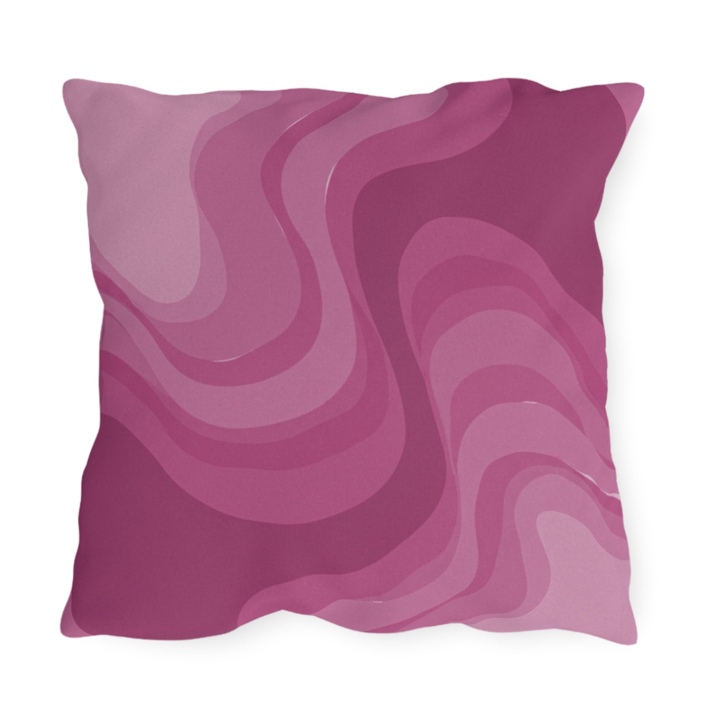 Pinky Mauve Wavey 20" x 20" Outdoor Pillow