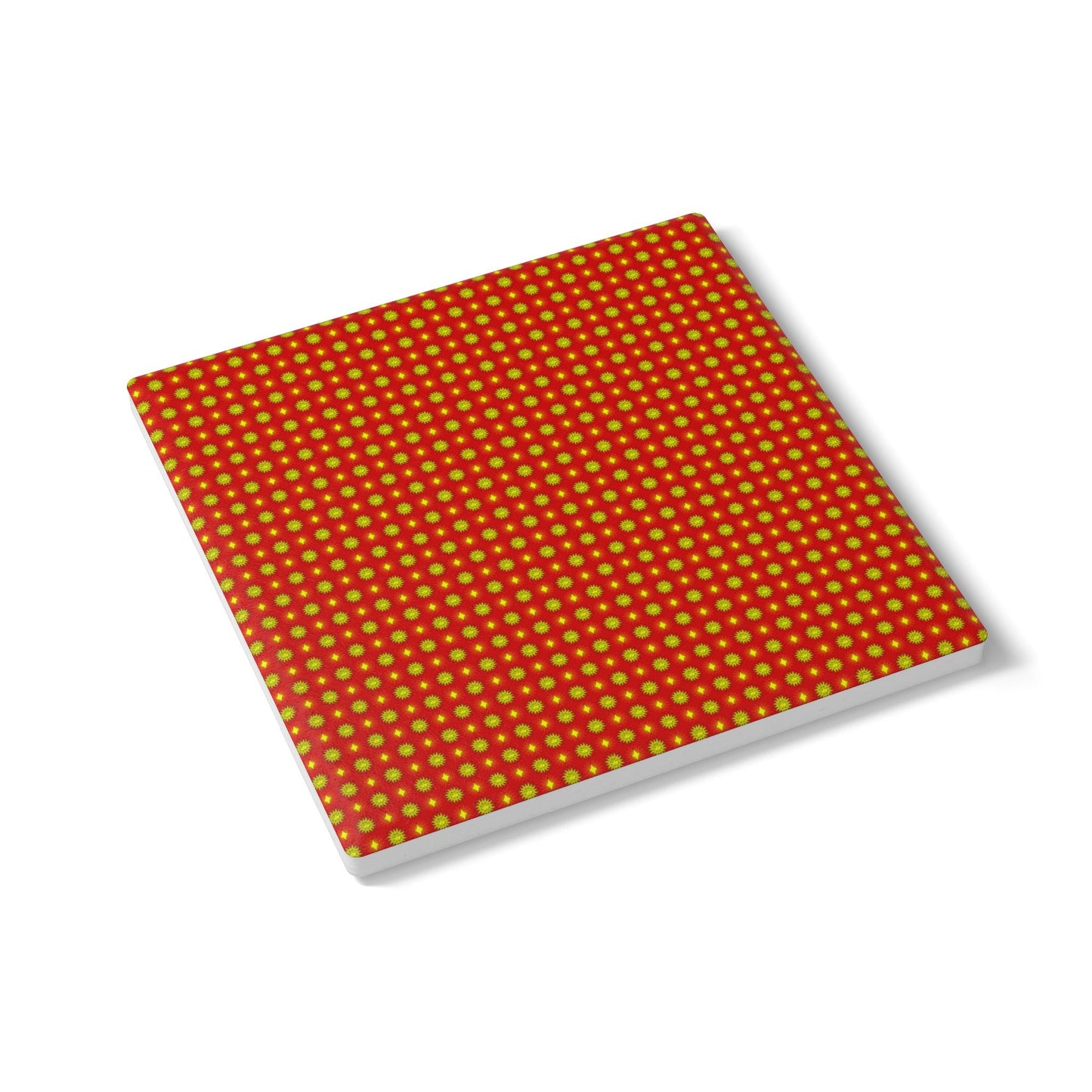 Late Evening Star-crossed Bodies Square Ceramic Coaster, 4" x 4"