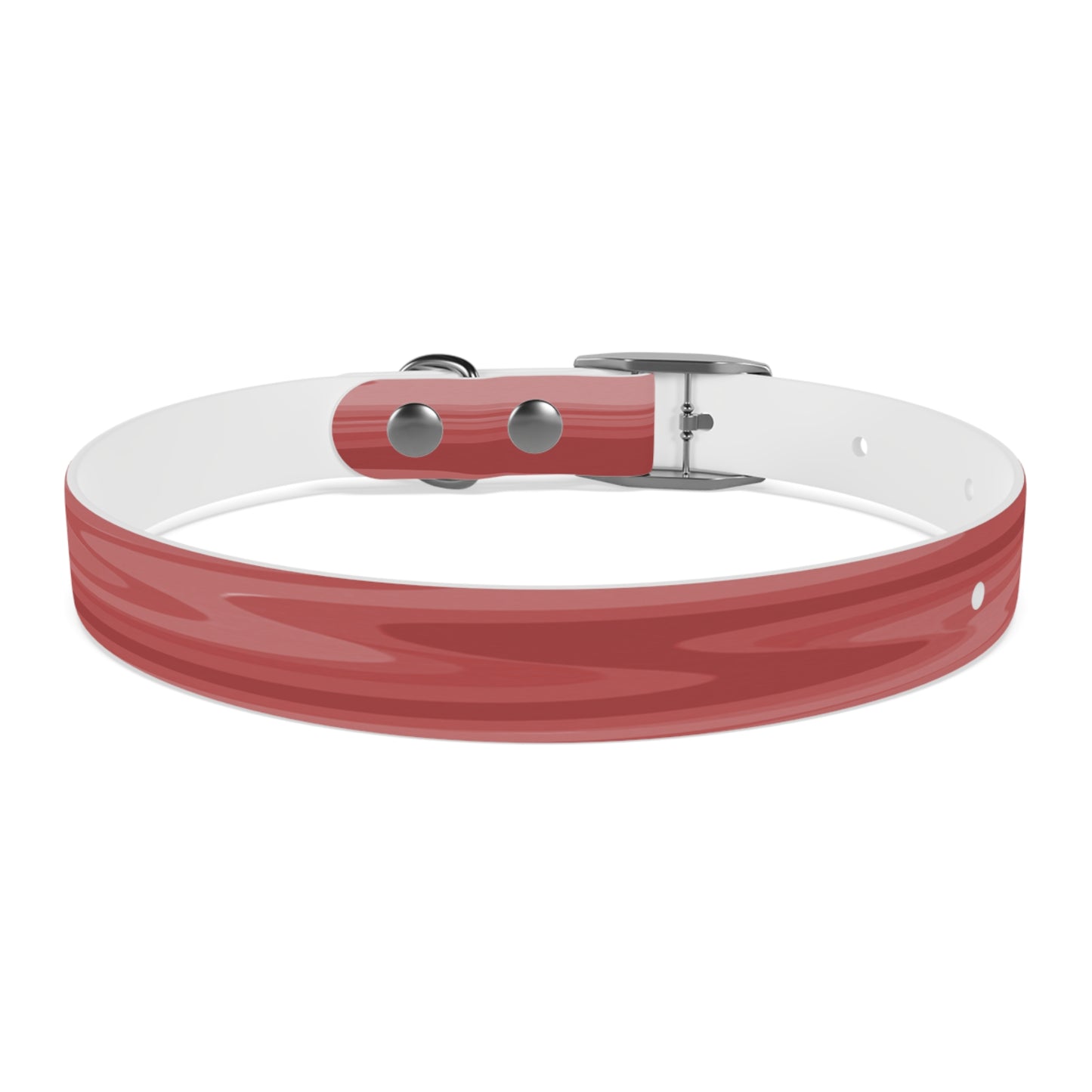 Power Red Wavey Small Dog Collar