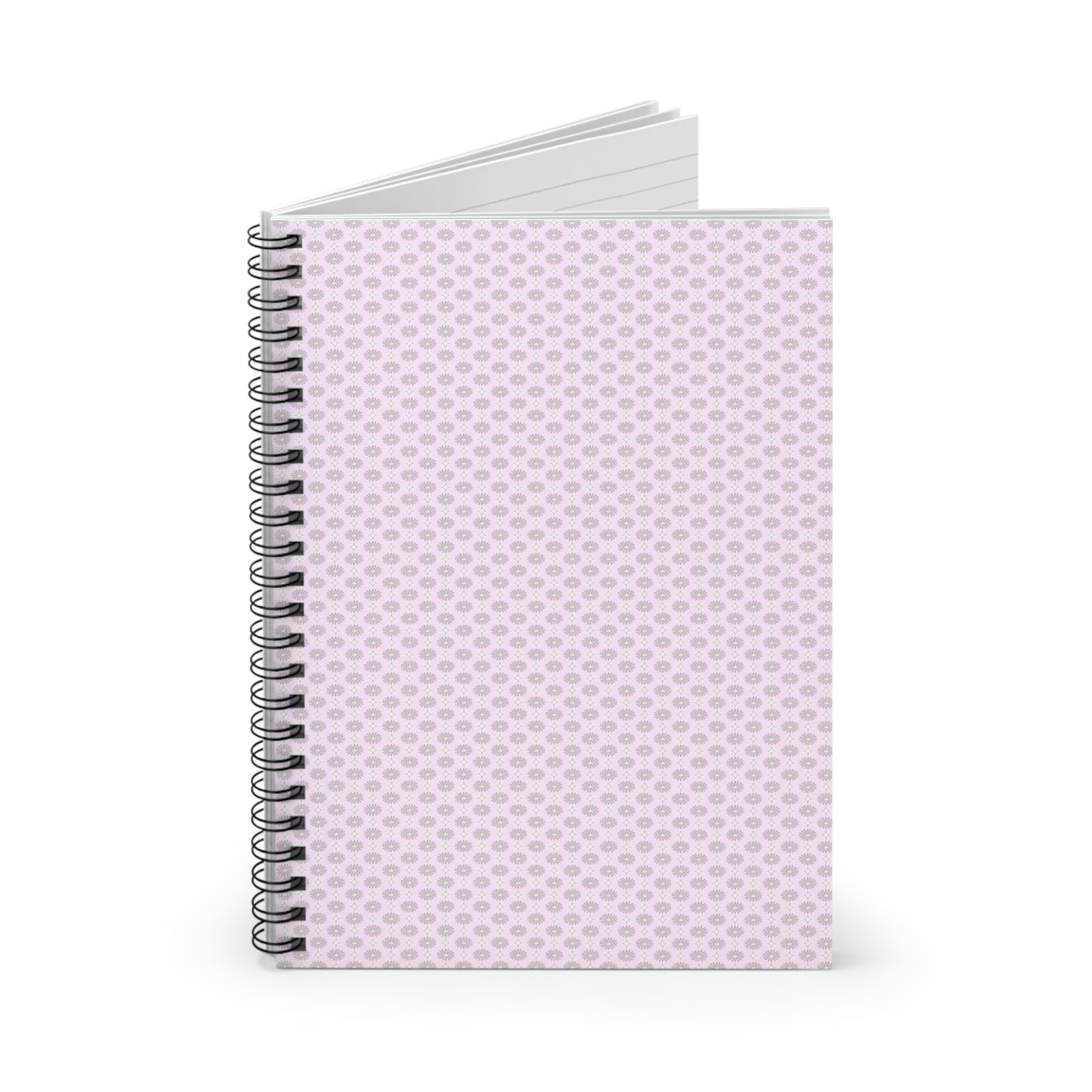 Pink Mornings Star-crossed Bodies Spiral Notebook - Ruled Line, 6" x 8", 118 pages