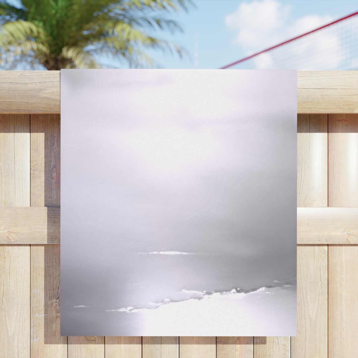 Sephia Sea Dark Fog Beach Towel, 30" x 60"