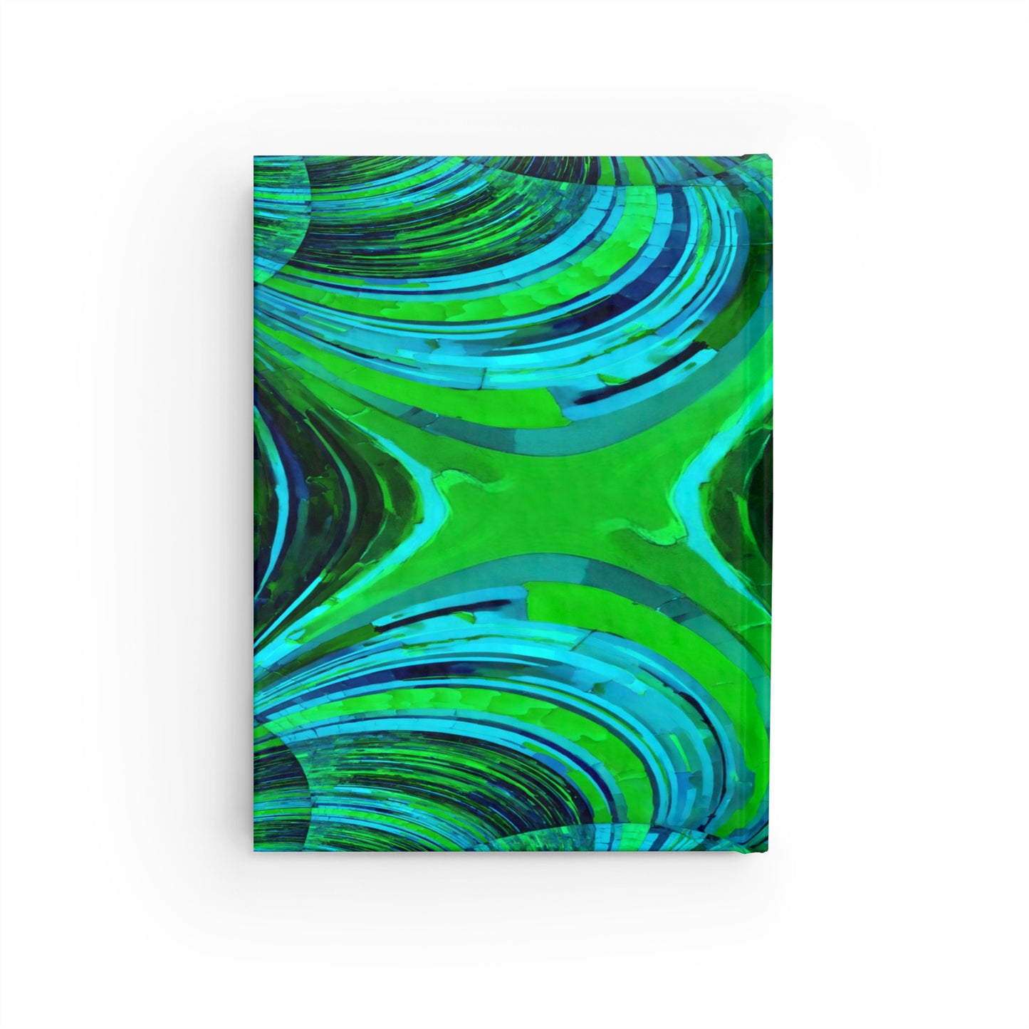 Uzi Spiral Blue Green 5" x 7" Journal - 128 Ruled Line pages