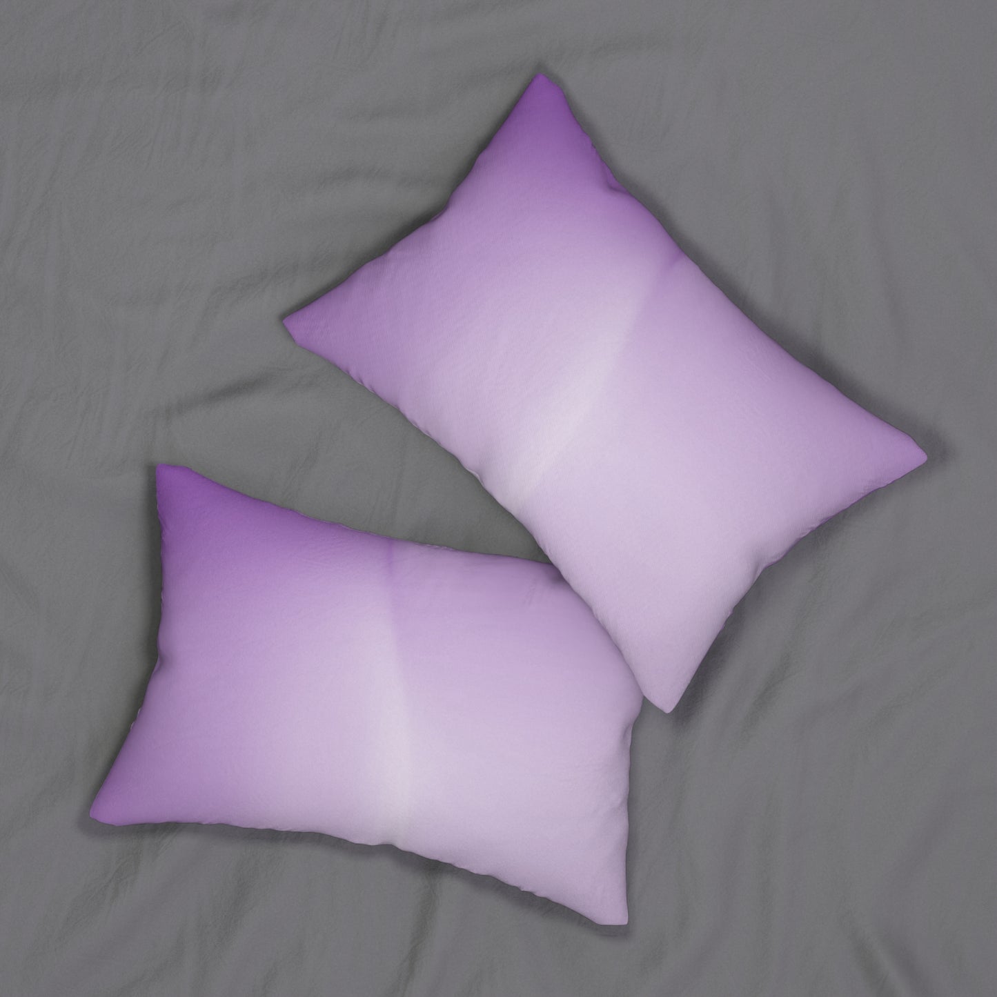 Soft Lavender Spun Polyester Lumbar Pillow, 20" x 14"