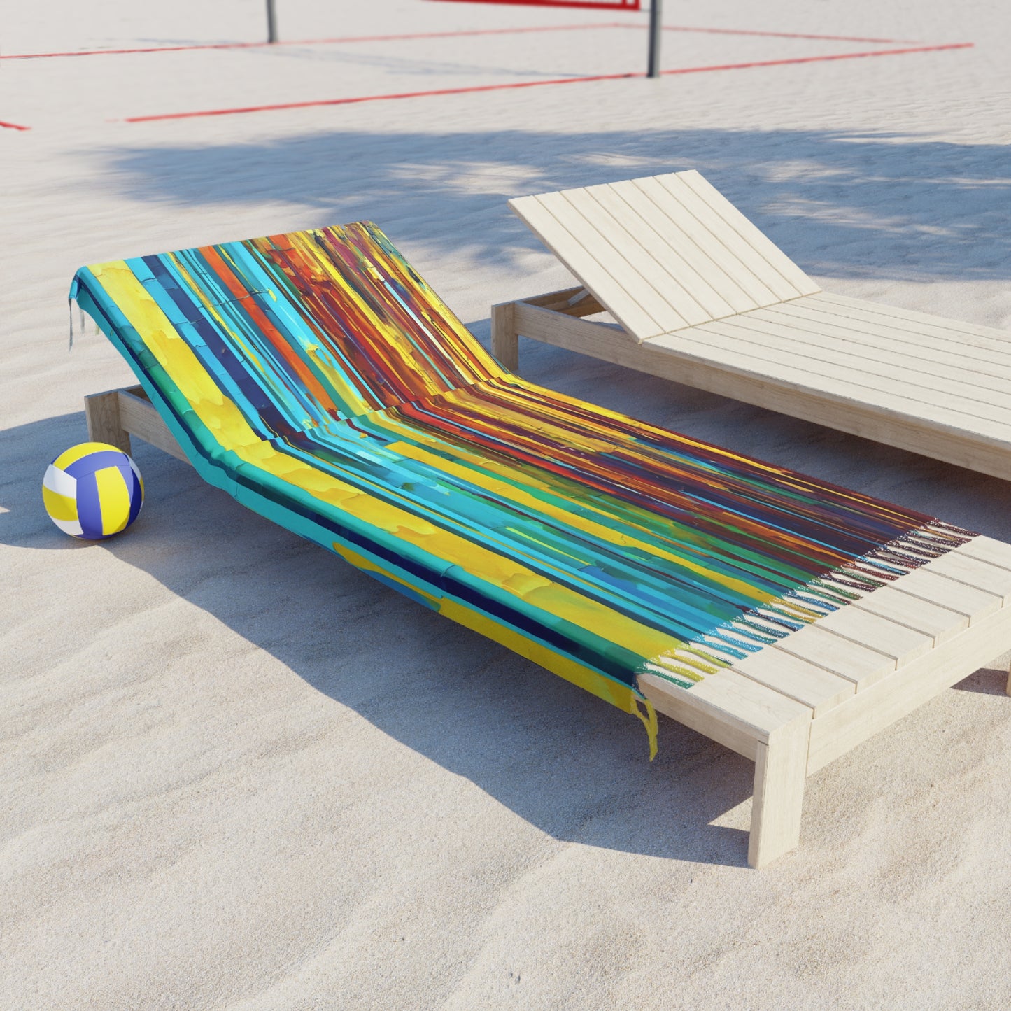 Striped Alpha 38" × 81" Boho Beach Cloth