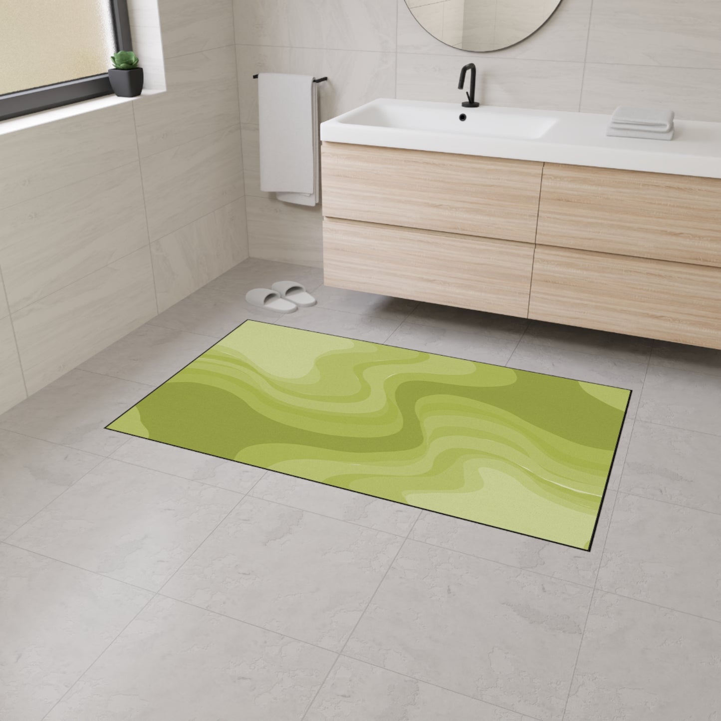 Lemon Wavey 36" x 60" Heavy Duty Floor Mat
