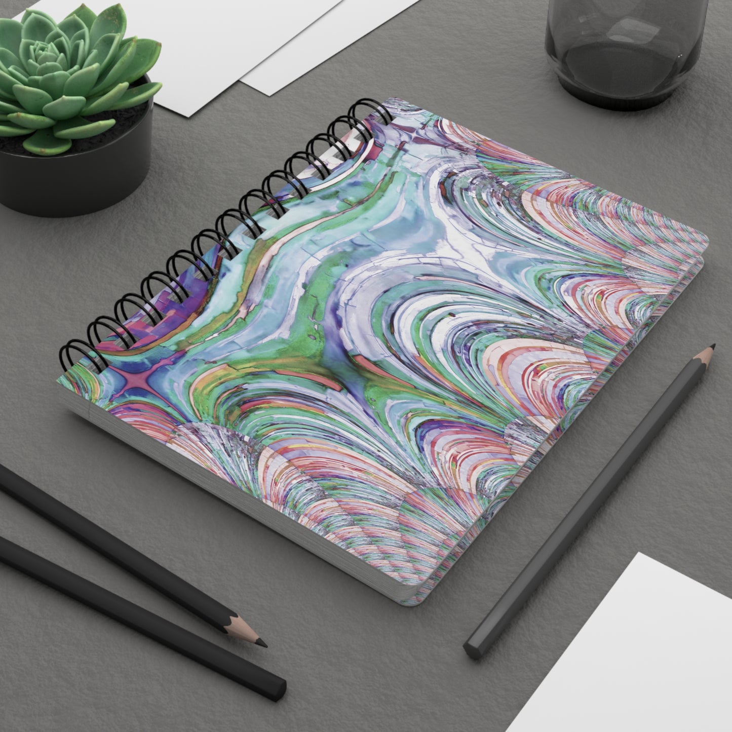 Uzi Spiral Pastels Bound Journal, 5" x 7" 150 pages