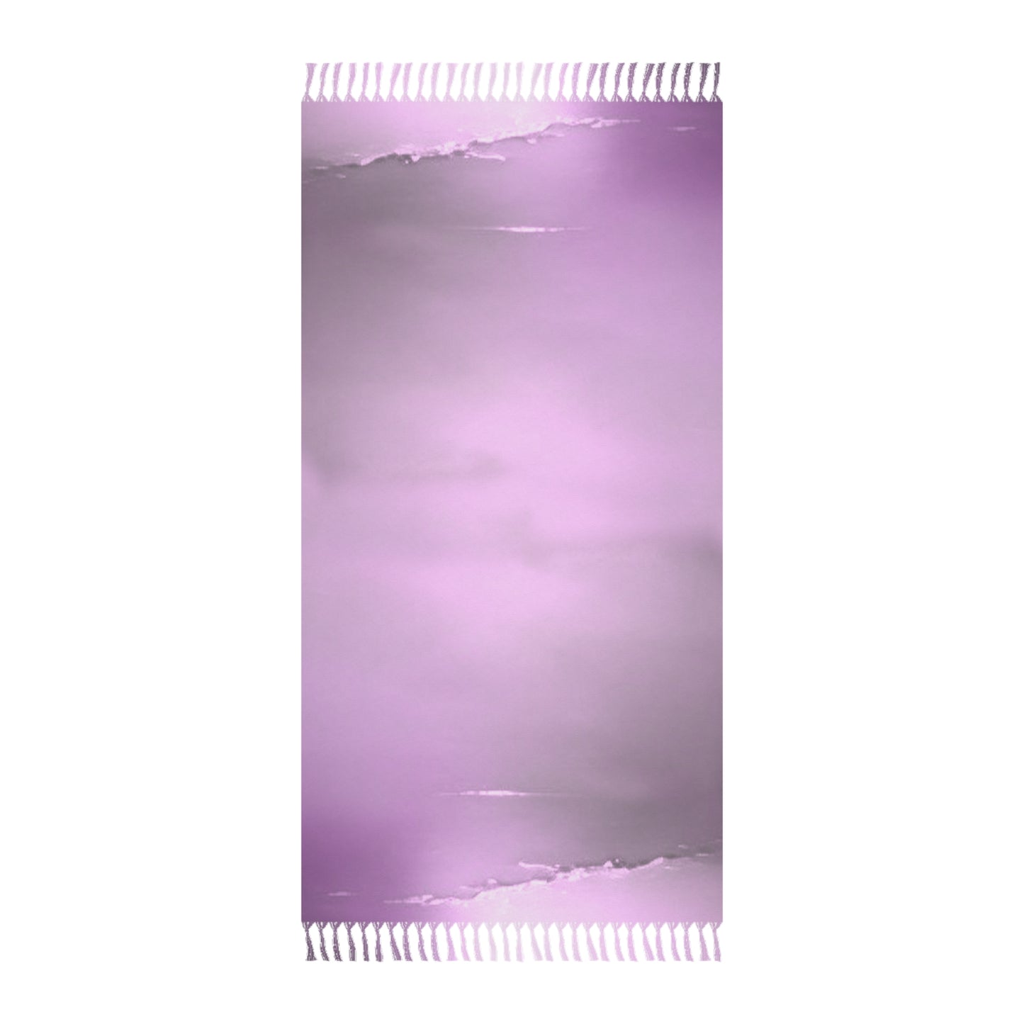 Dark Pink Sea Amethyst Fog 38" × 81" Boho Beach Cloth