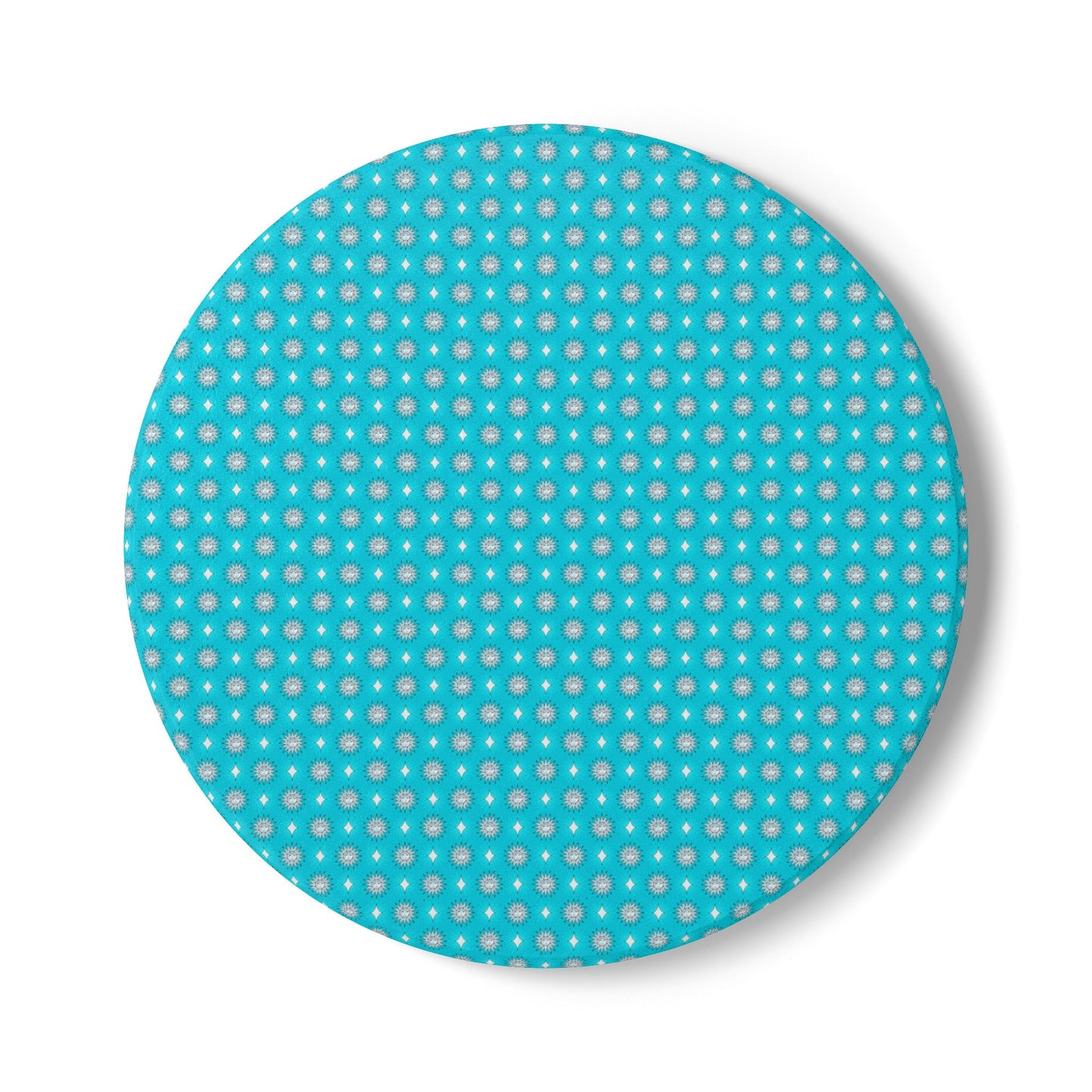 Tif Green Star-crossed Bodies Round Ceramic Coaster, 4" x 4"
