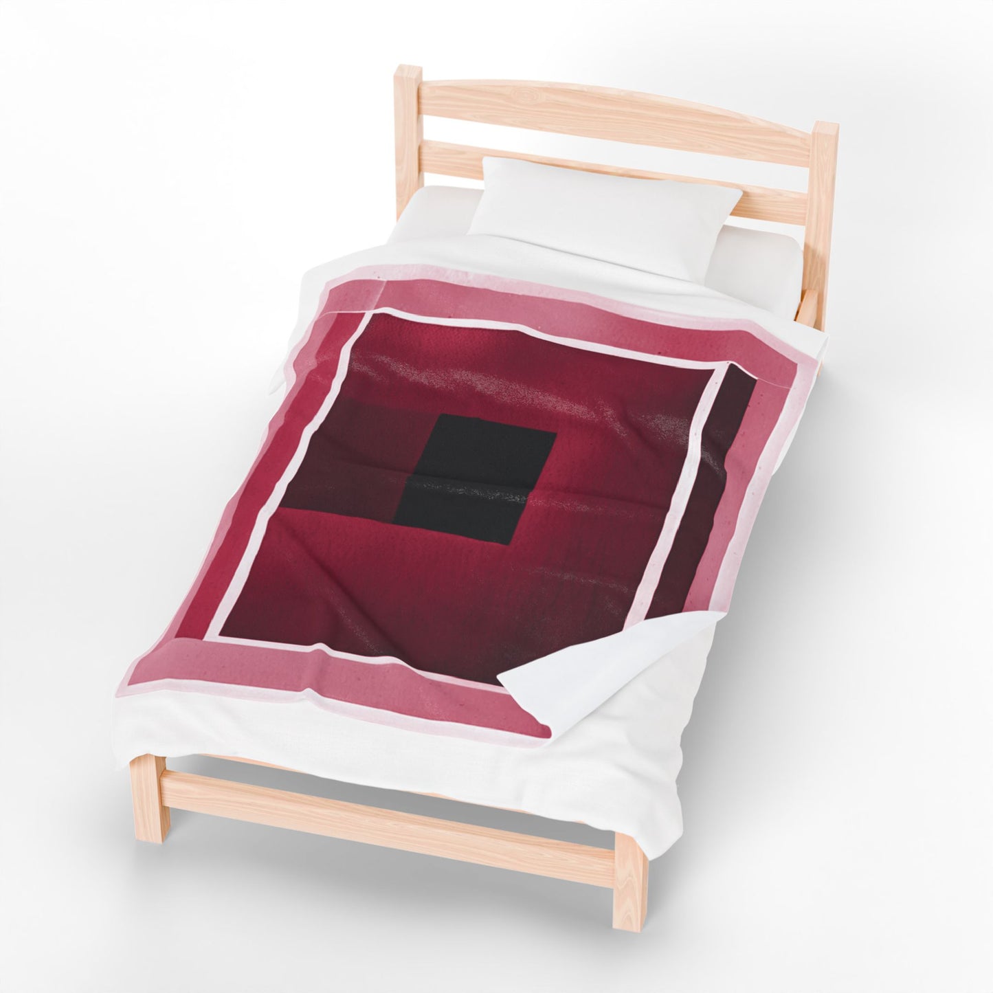 Red Shadow Velveteen Plush Blanket, 50" x 60"