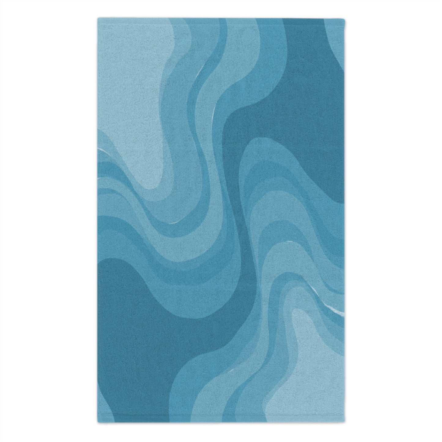 Sky Blue Wavey Rally Towel, 11" x 18"