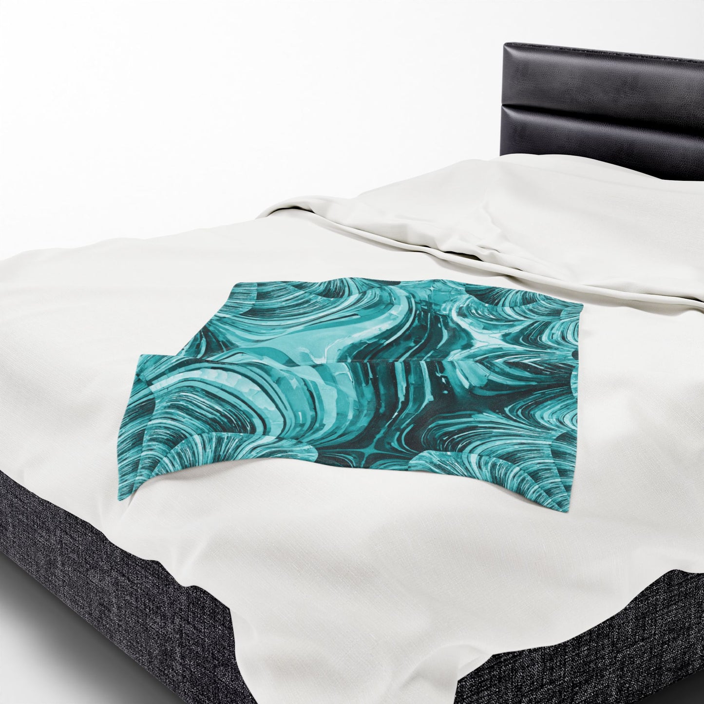 Uzi Spiral Tif Velveteen Plush Blanket, 30" x 40"
