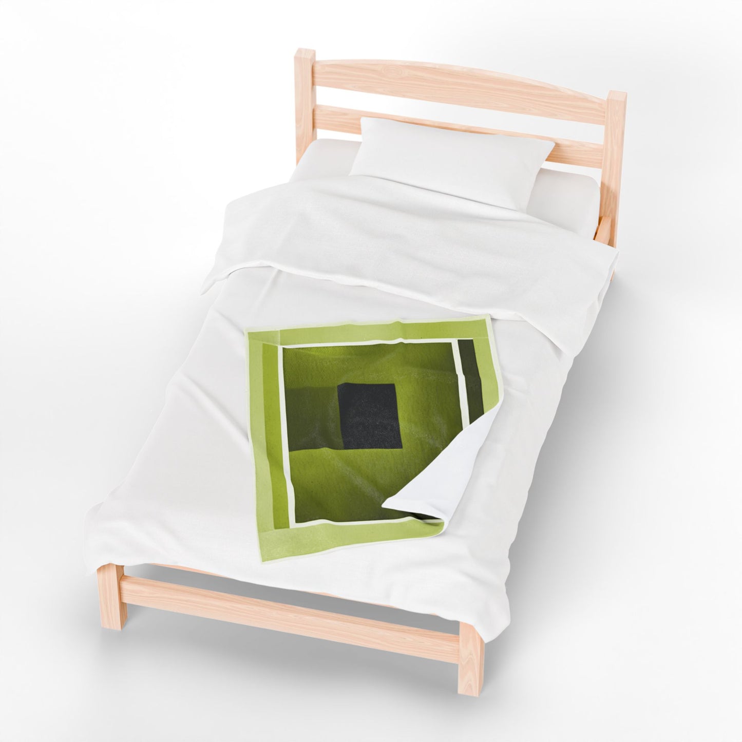 Lemongrass Shadow Velveteen Plush Blanket, 30" x 40"