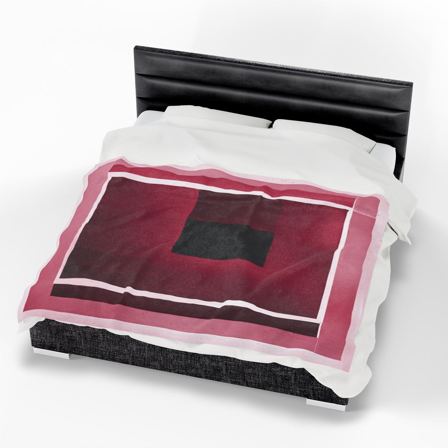 Red Shadow Velveteen Plush Blanket, 60" x 80"