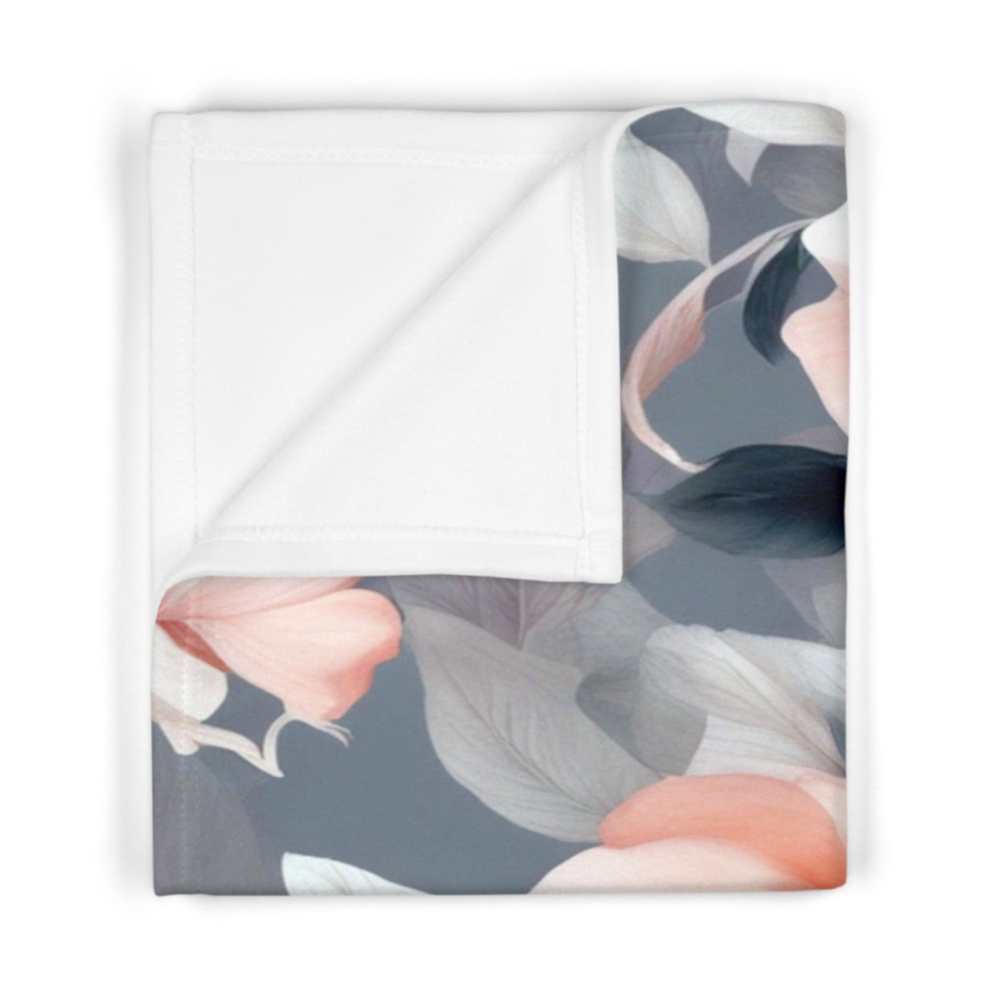 Red Blossom Floral Bunch Soft Fleece Baby Blanket, 30" x 40"