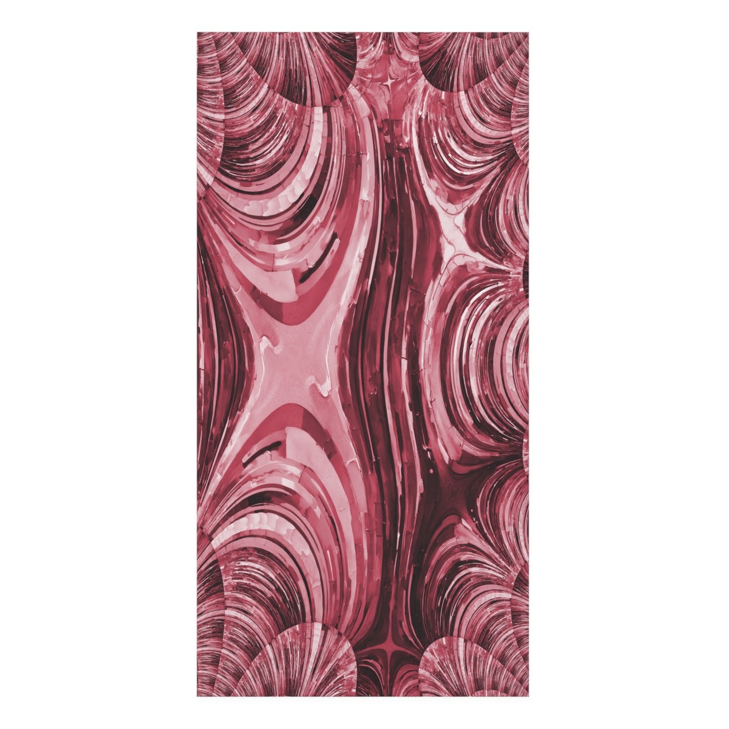 Uzi Spiral Ruby Mink-Cotton Towel (50% polyester, 50% cotton), 30" x 60"