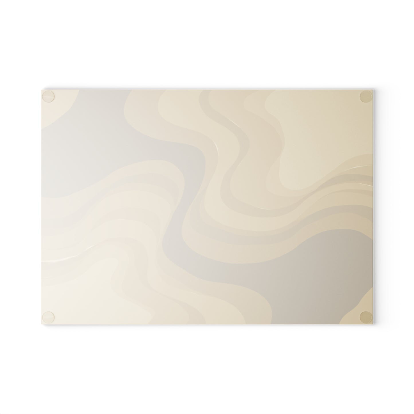 Brown Wavey 8" x 11" Glass Cutting Board