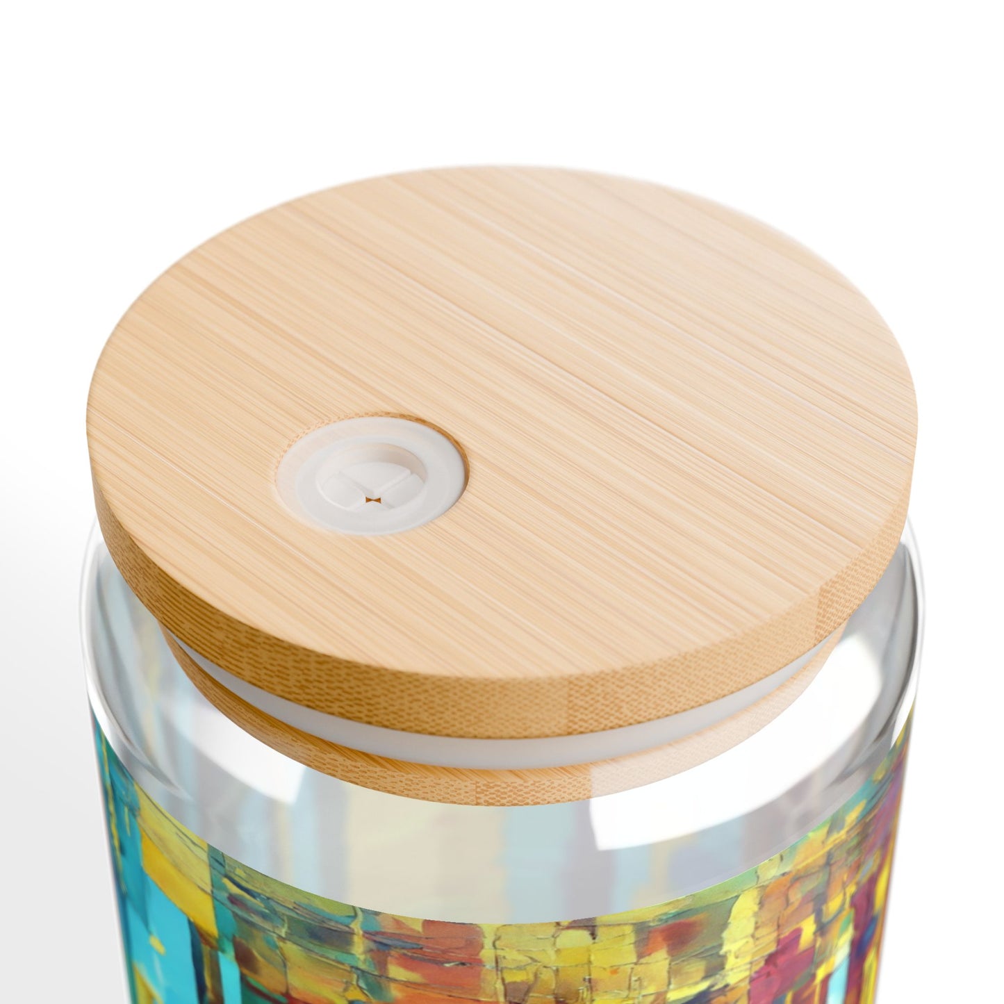 Striped Alpha Sipper Glass, 16oz