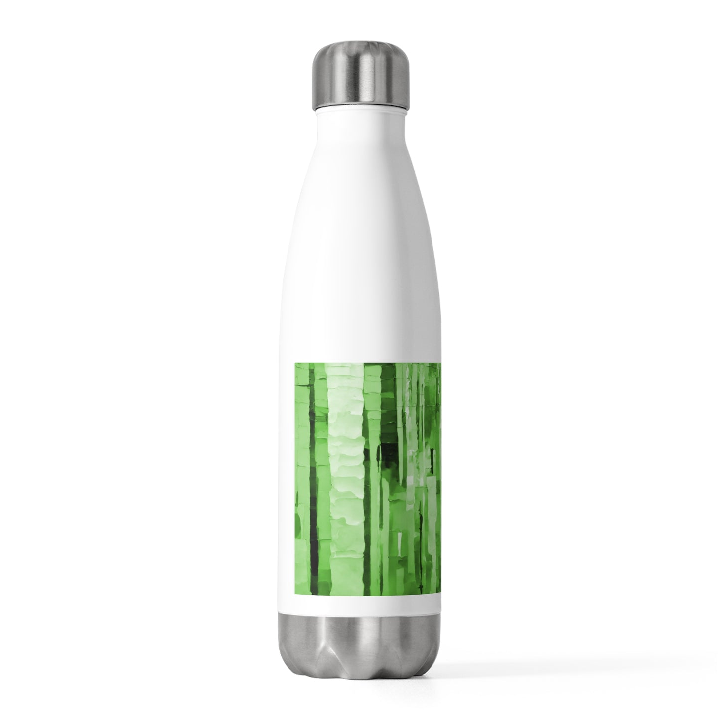 Striped Mint Pastel 20oz Insulated Water Bottle