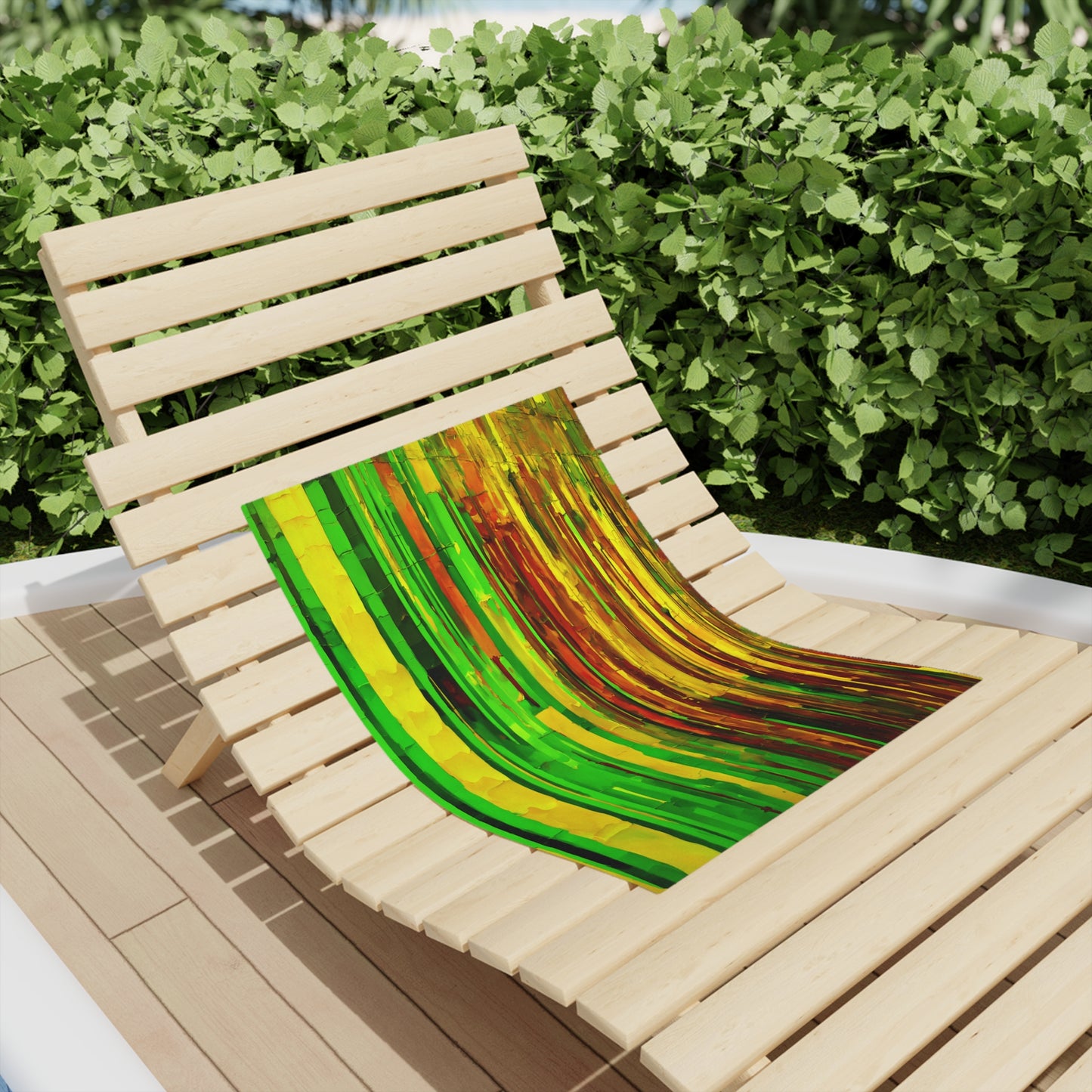Striped Beta Beach Towel, 18" x 27"