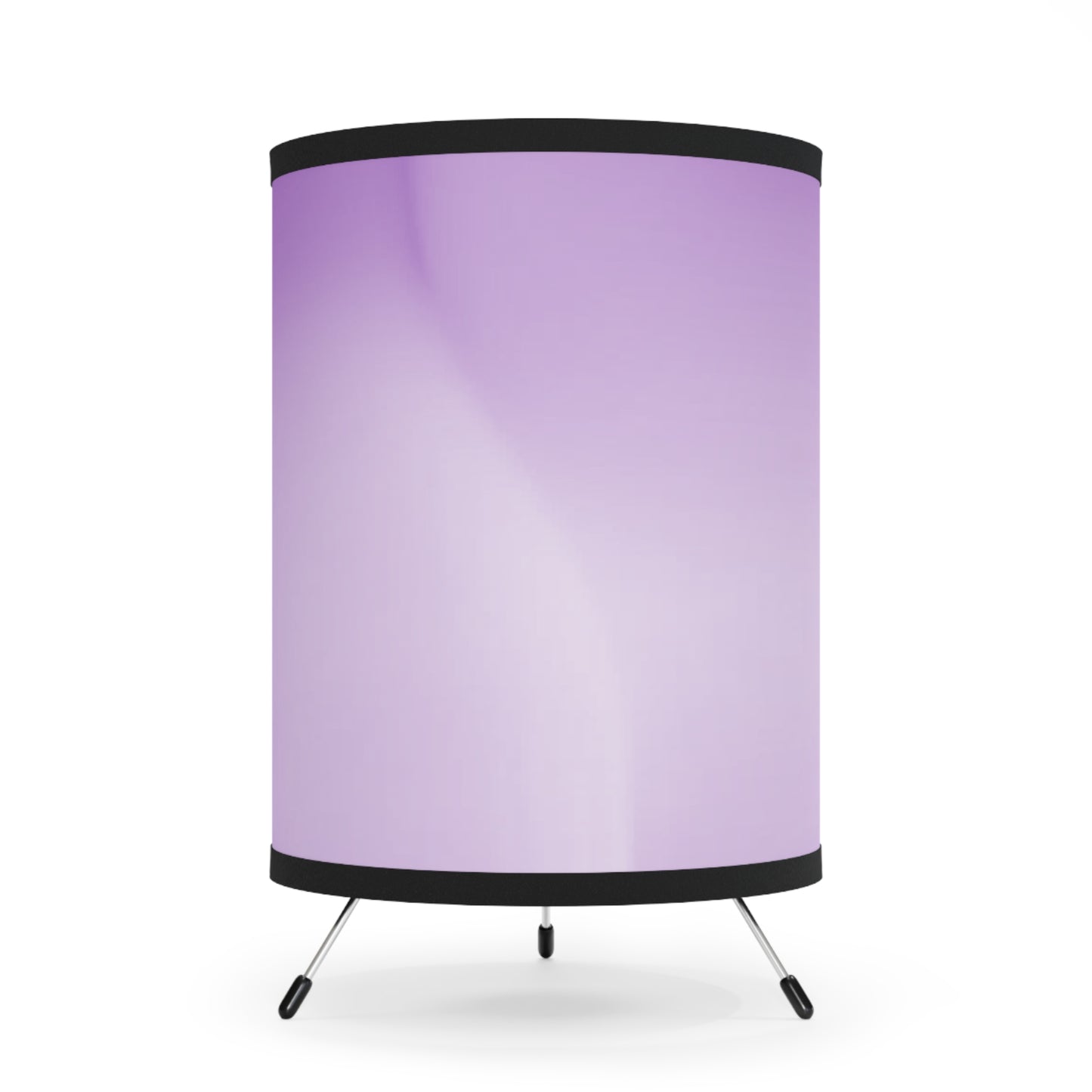 Soft Lavender Fade Tripod Lamp with High-Res Printed Shade, US\CA plug
