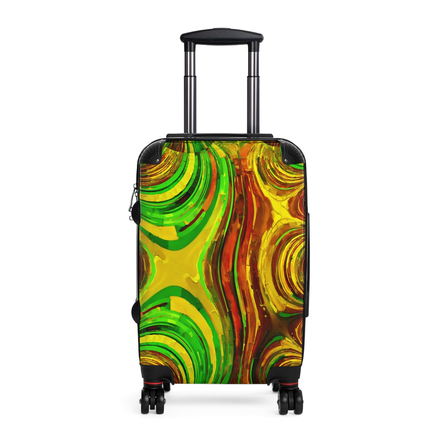 Uzi Spiral Beta Small Suitcase with built in lock, 4 double-wheels, telescopic handle, and ABS back hard-shell