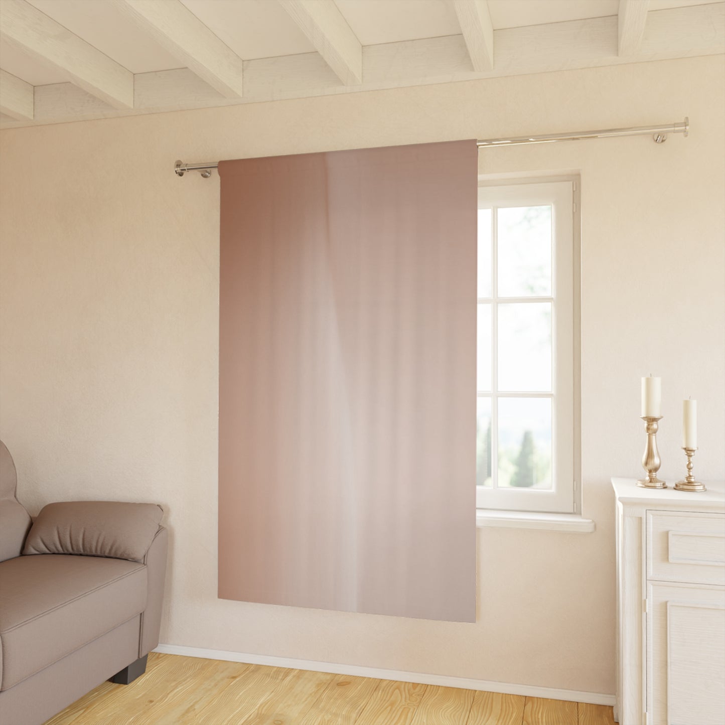 Soft Fade Window Curtain, 50" x 84", blackout
