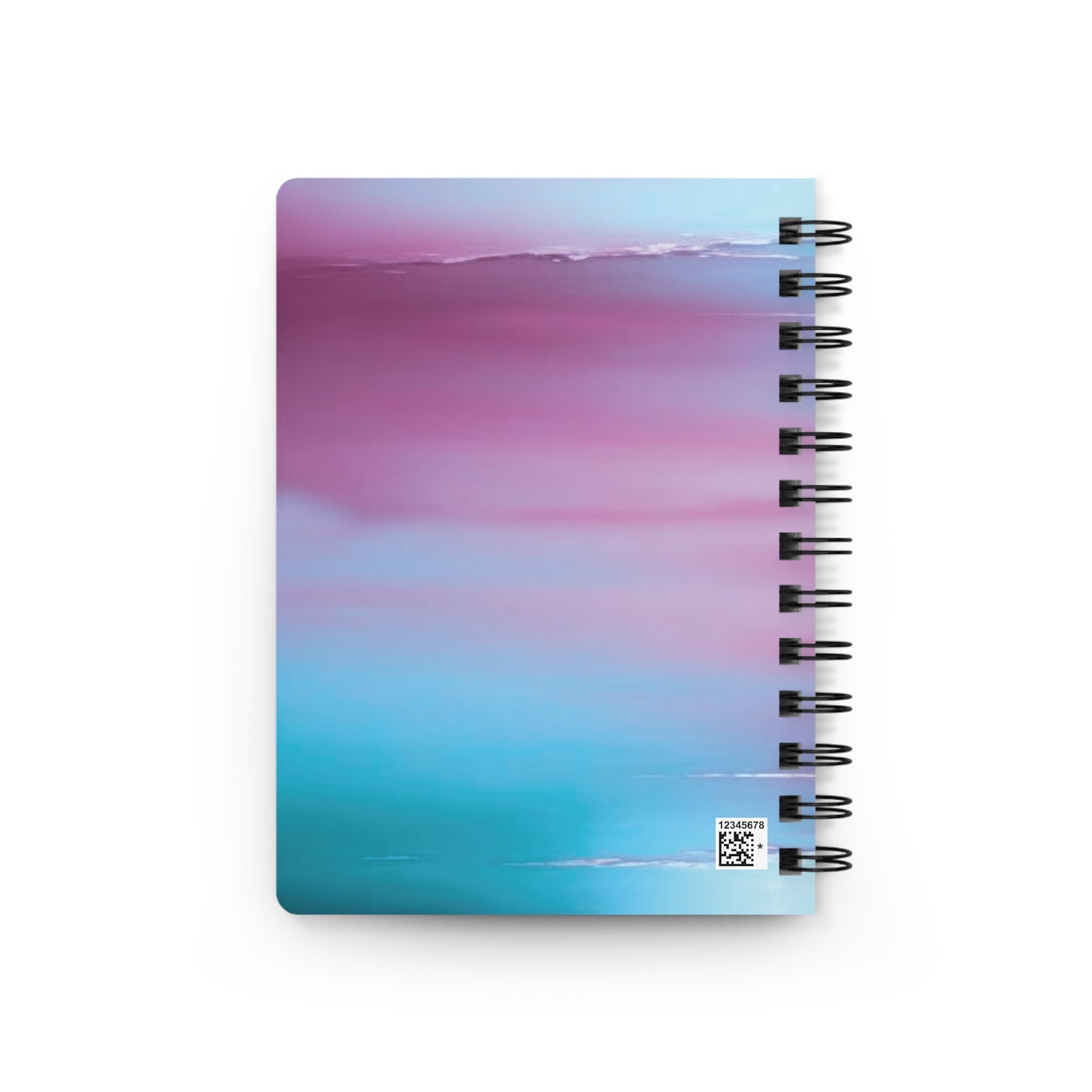 Wine Sea Blue Fog Sea Purple Fog Spiral Bound Journal, 5" x 7" 150 pages