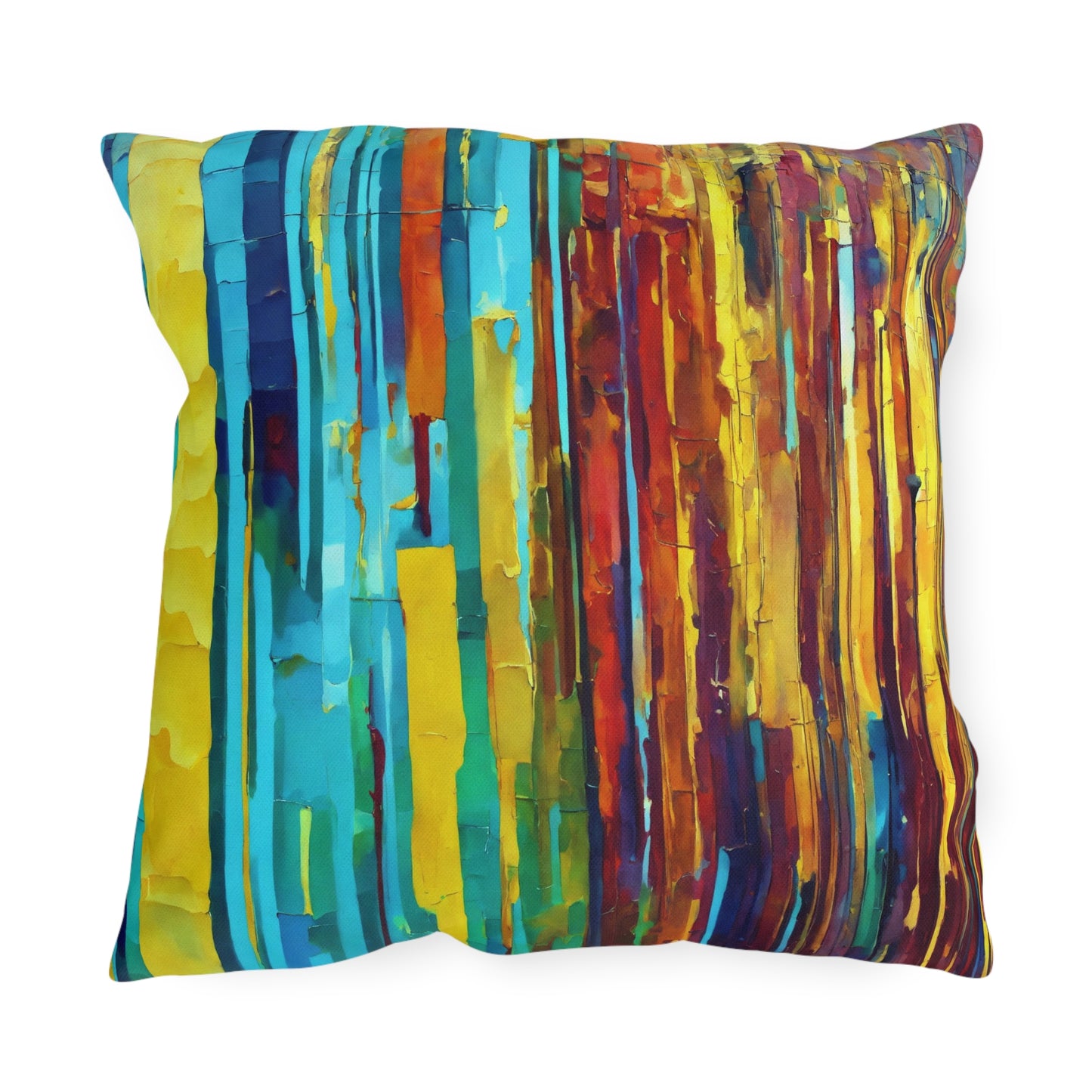 Striped Alpha 18" x 18" Outdoor Pillow