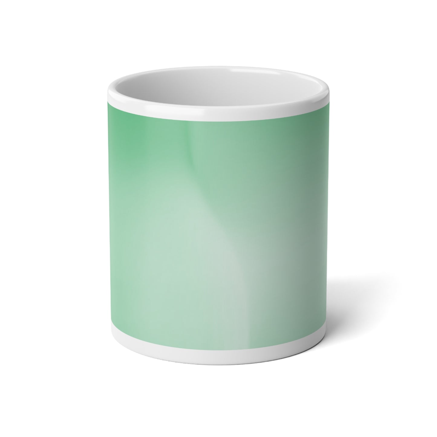 Mint Fade 20 oz White Glossy Jumbo Mug
