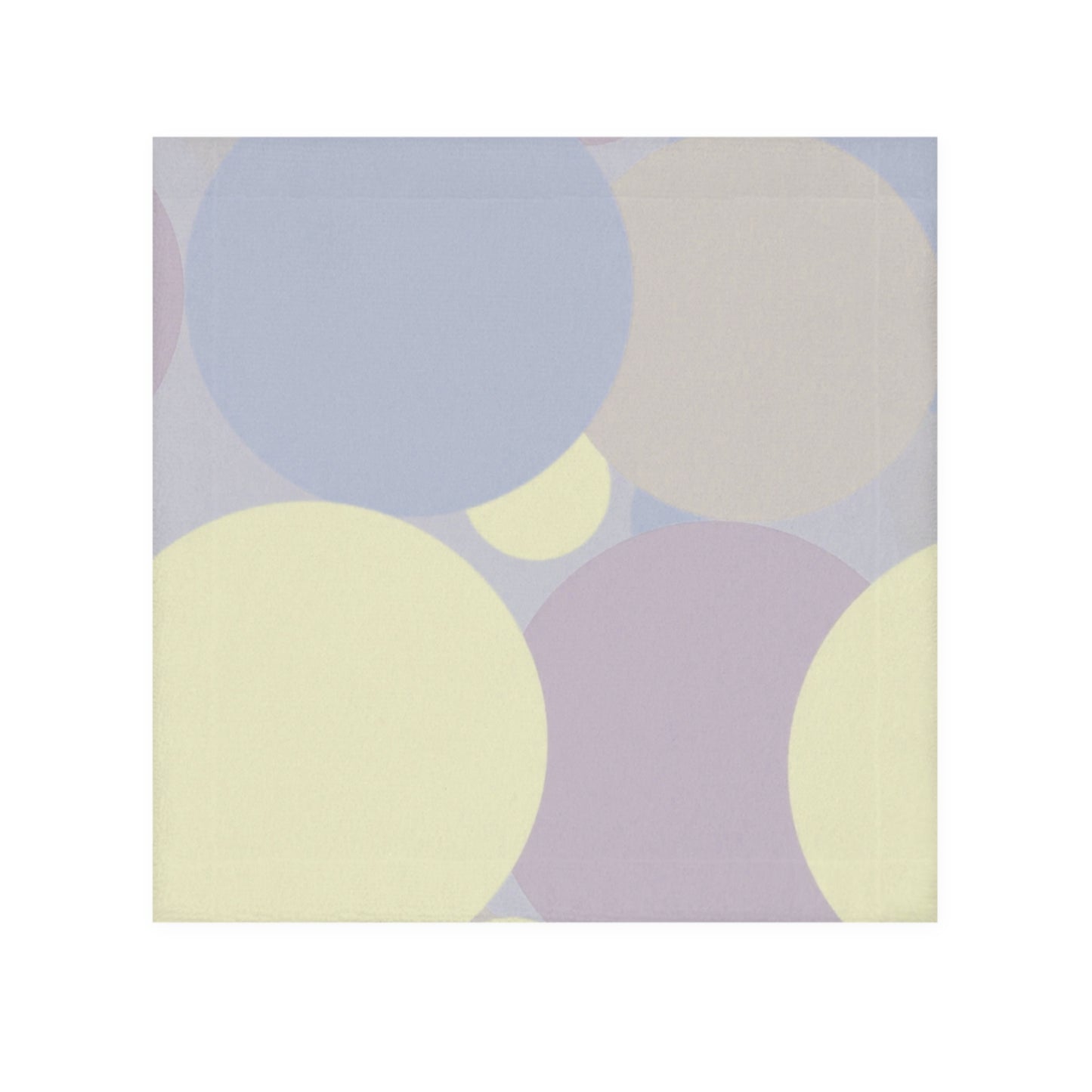 Pastel Soft Blue and Soft White Patches Face Towel, 13" x 13"