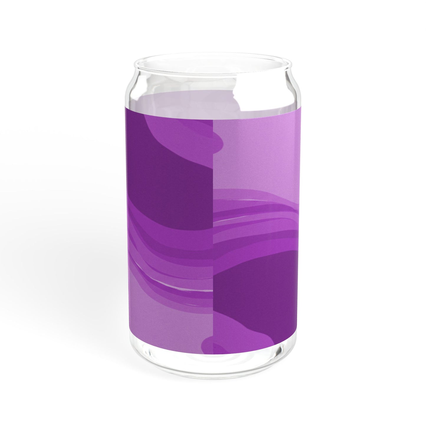 Wavey Purple Wavey Sipper Glass, 16oz