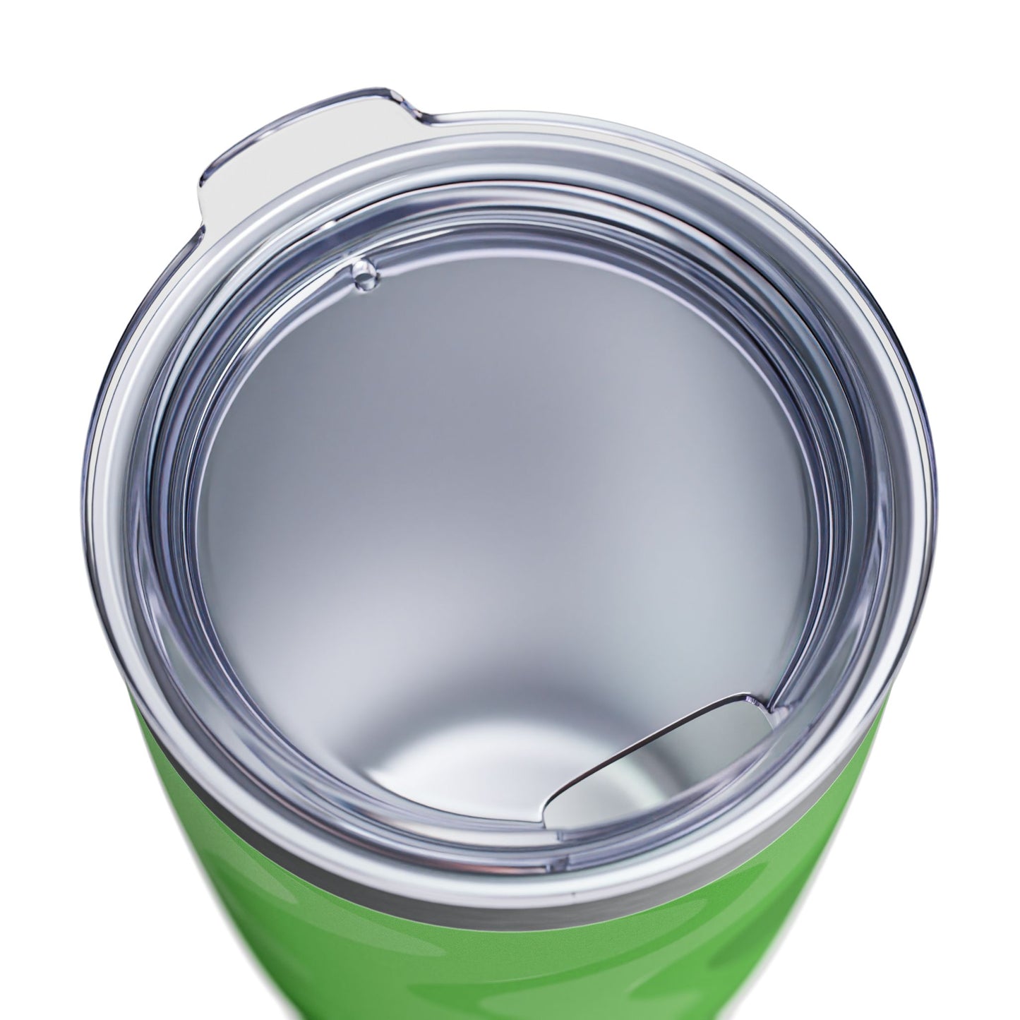 Greenie Meanie Wavey Ringneck Tumbler, 20oz in white, steel and black