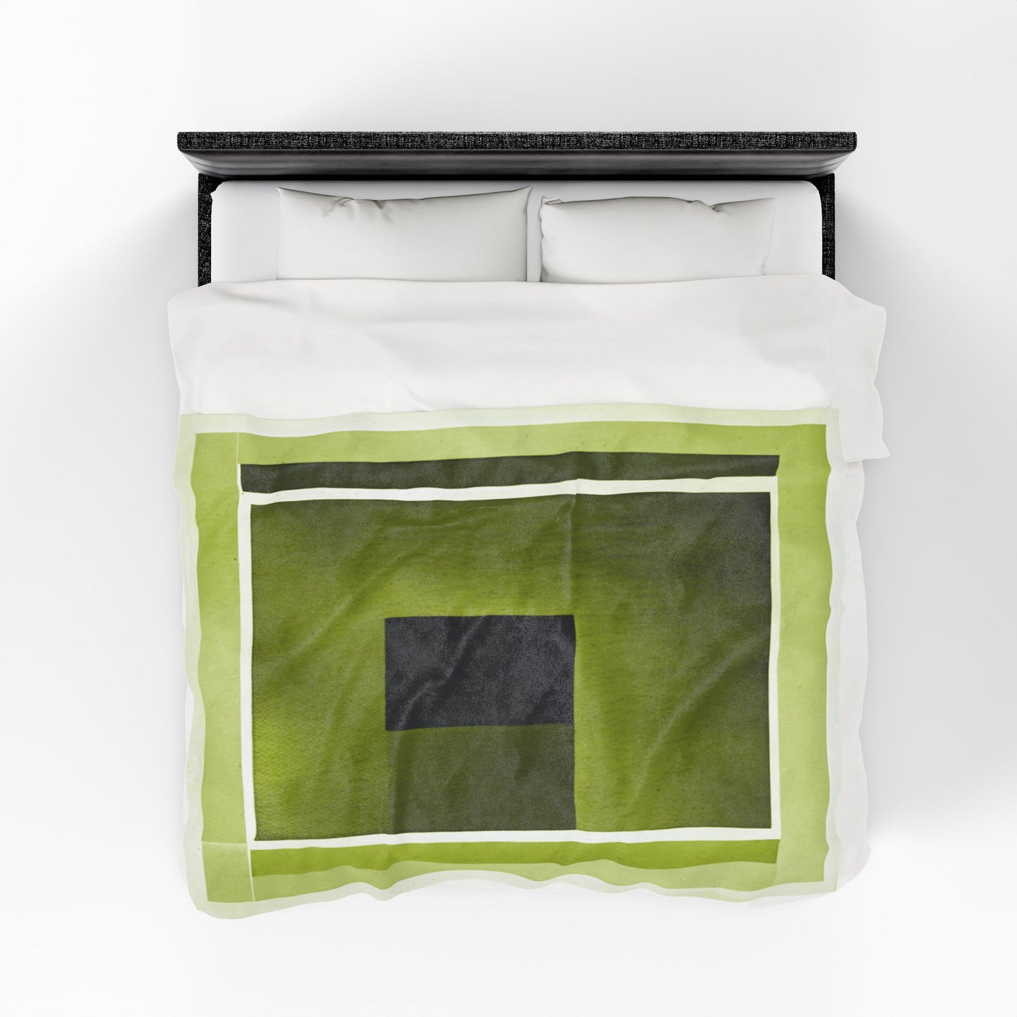 Lemongrass Shadow Velveteen Plush Blanket, 60" x 80"