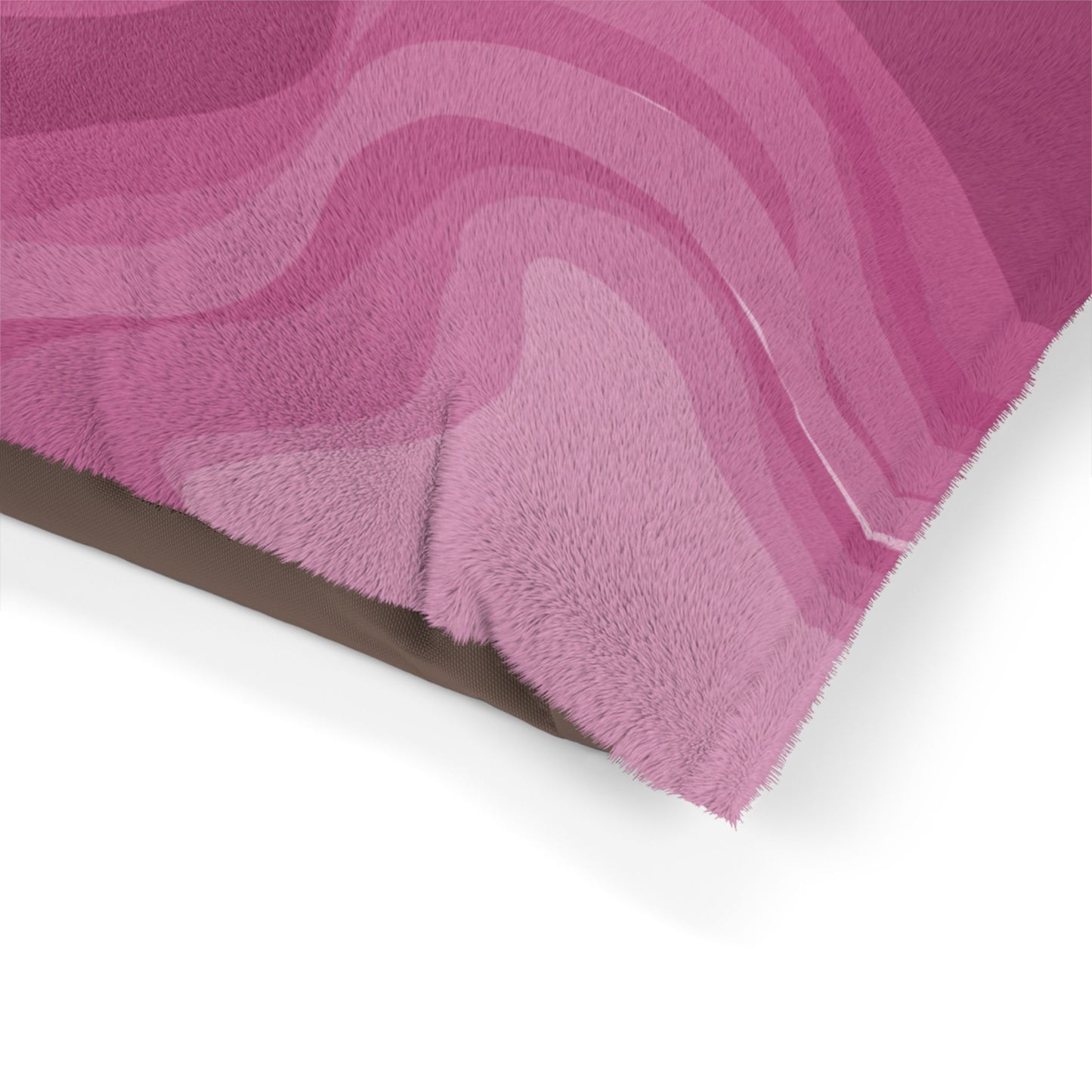 Pinky Mauve Wavey 28" × 18" Pet Bed