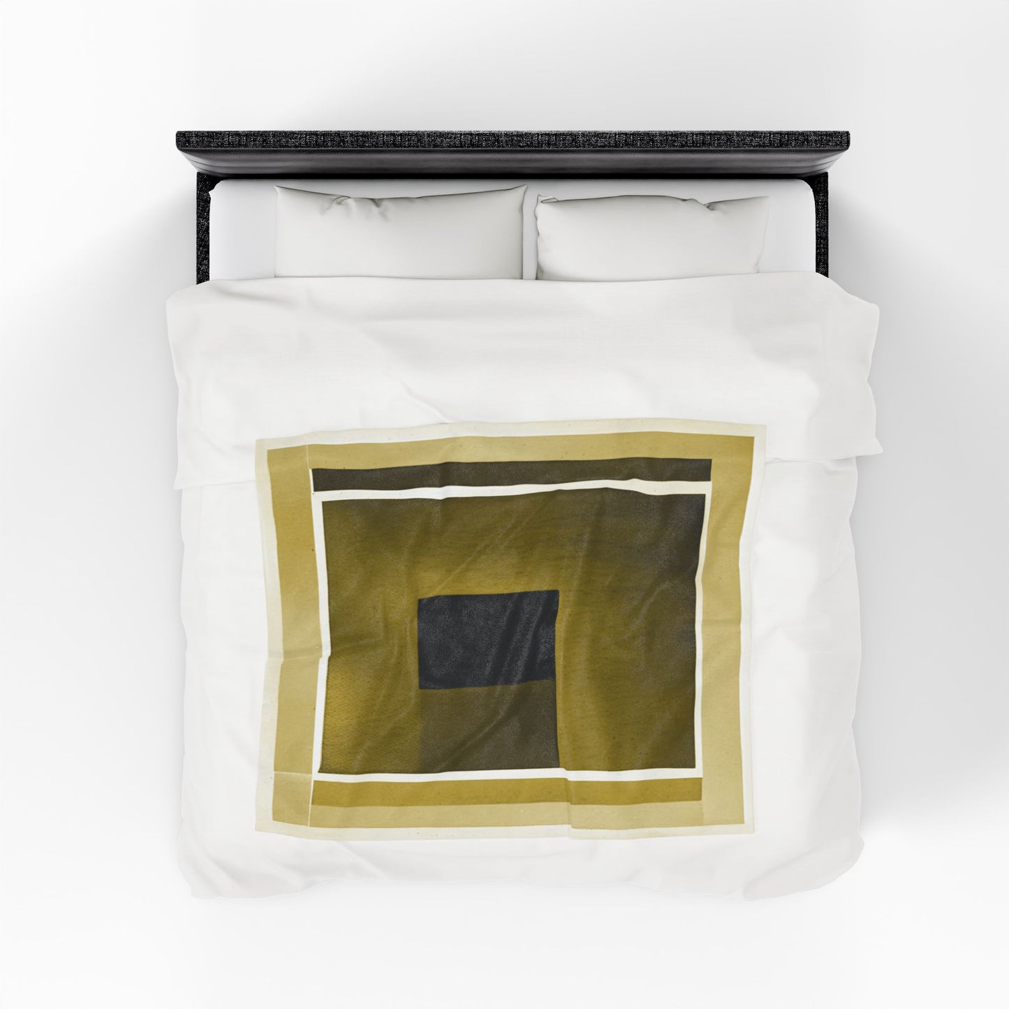 Tan Shadow Velveteen Plush Blanket, 50" x 60"