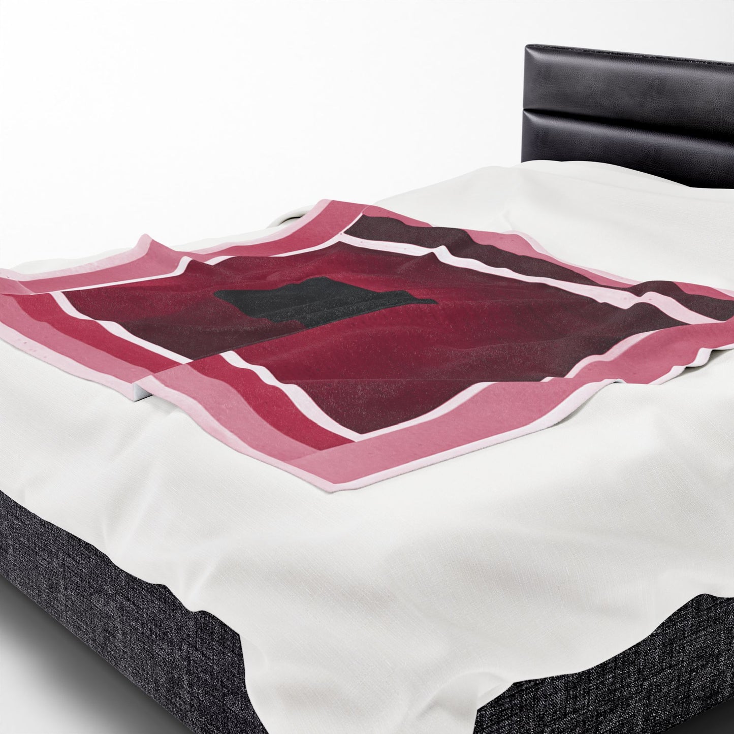 Red Shadow Velveteen Plush Blanket, 50" x 60"